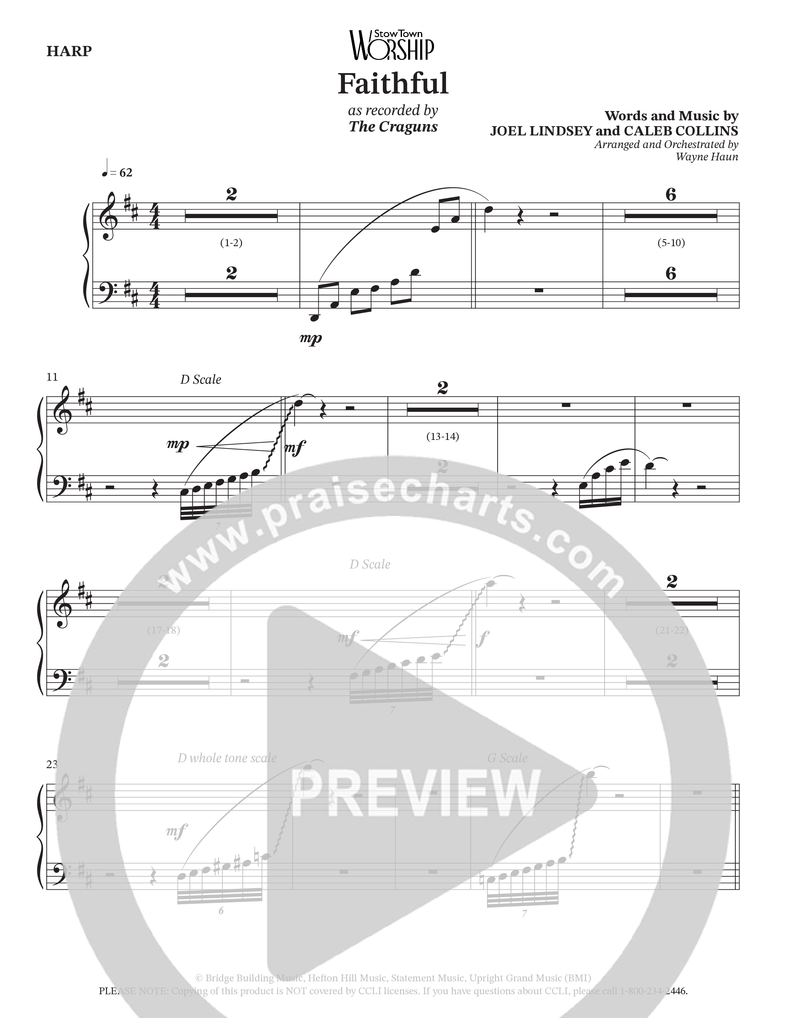 Faithful (Choral Anthem SATB) Harp (The Craguns)