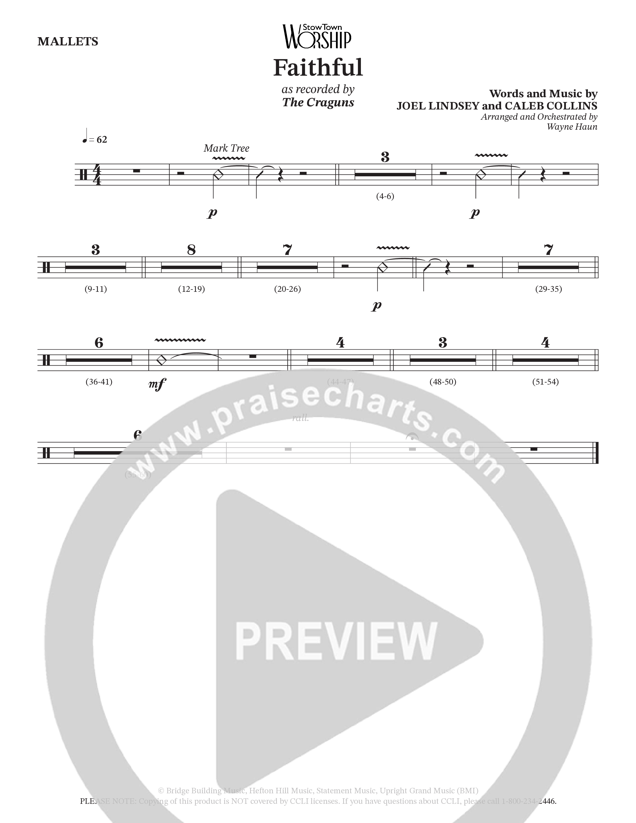 Faithful (Choral Anthem SATB) Mallets (The Craguns)