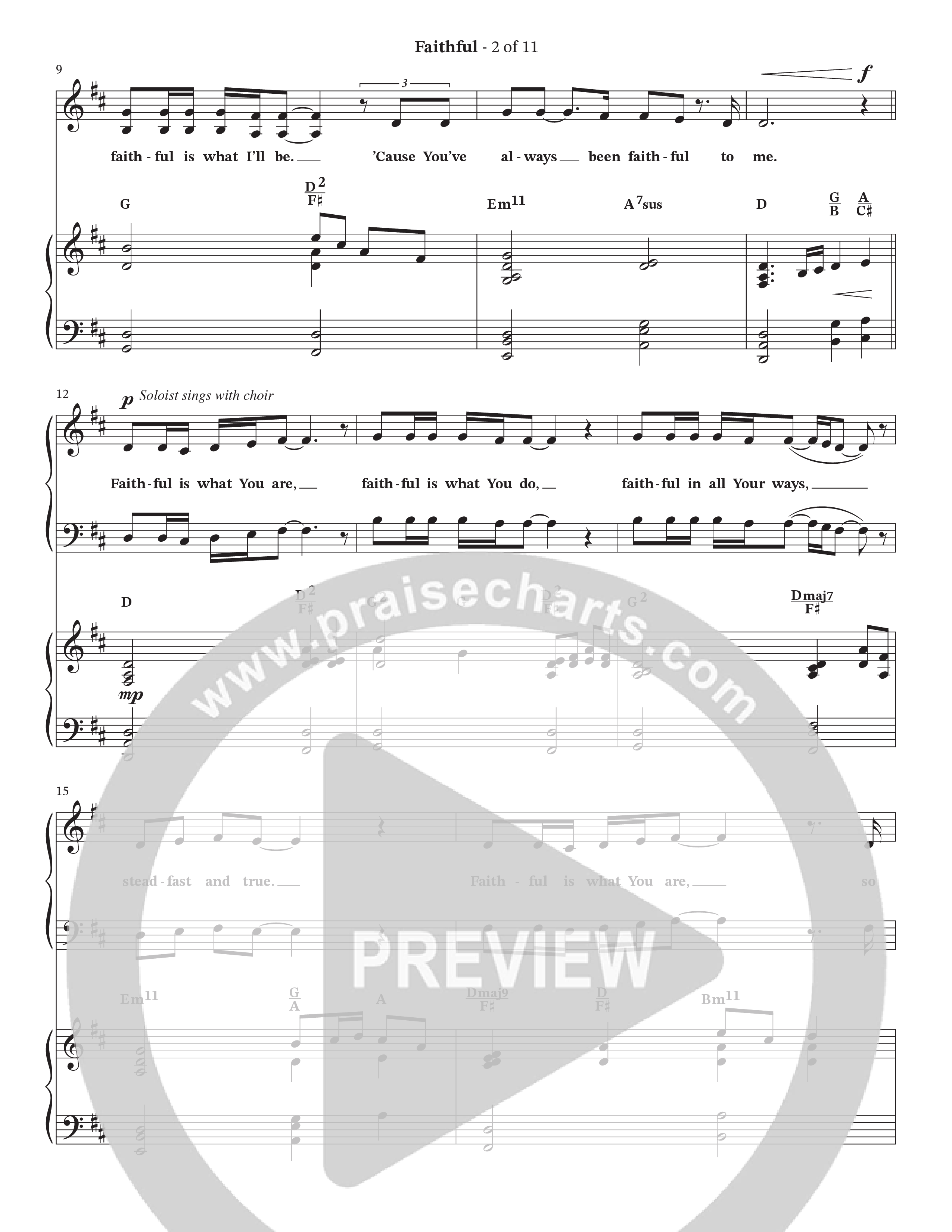 Faithful (Choral Anthem SATB) Piano/Vocal Pack (The Craguns)