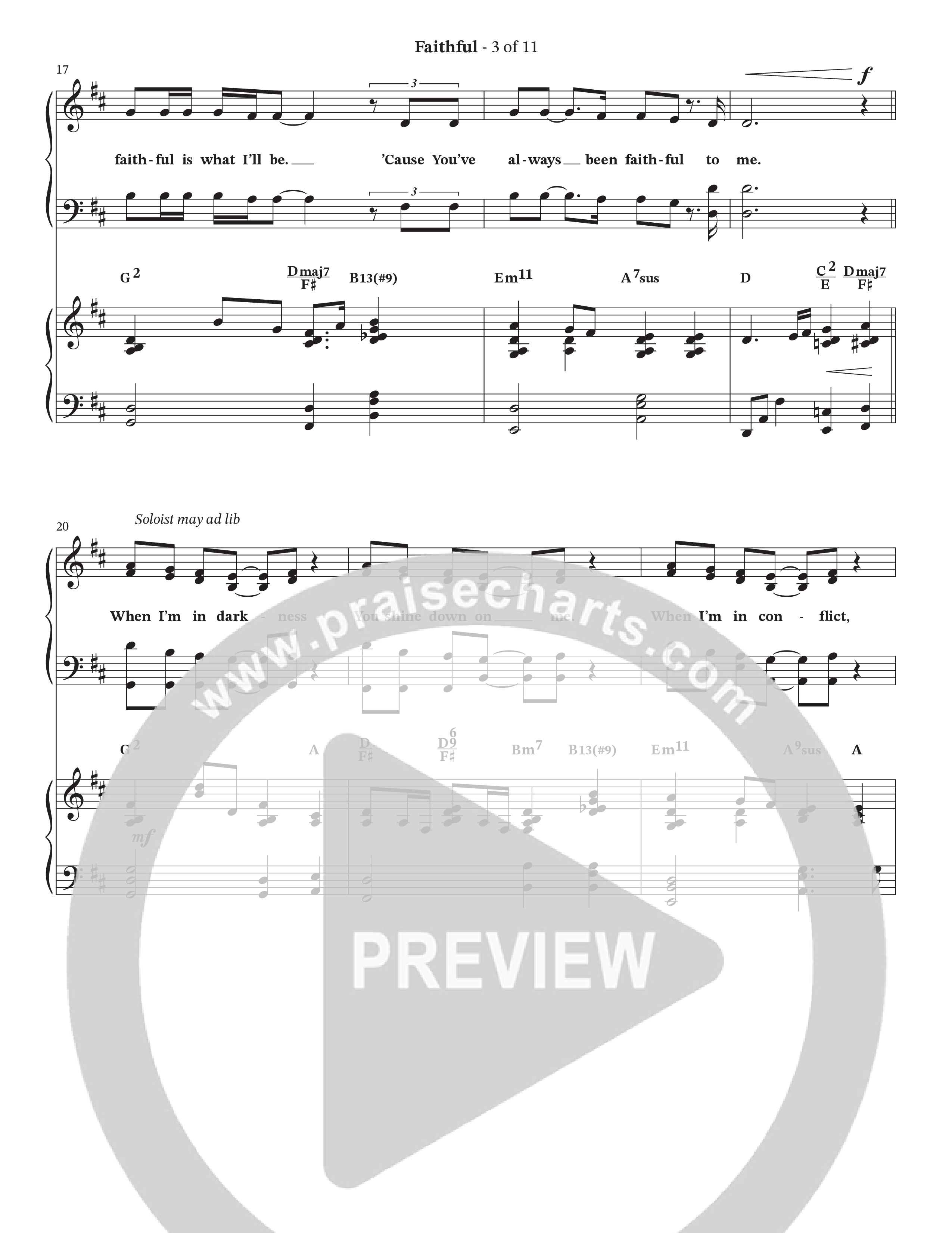 Faithful (Choral Anthem SATB) Piano/Vocal Pack (The Craguns)