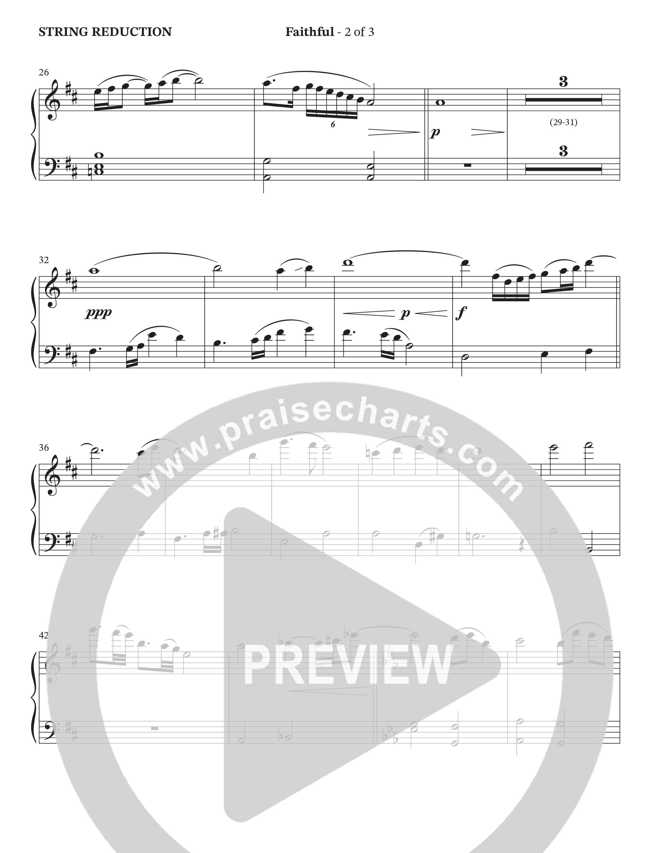 Faithful (Choral Anthem SATB) String Reduction (The Craguns)