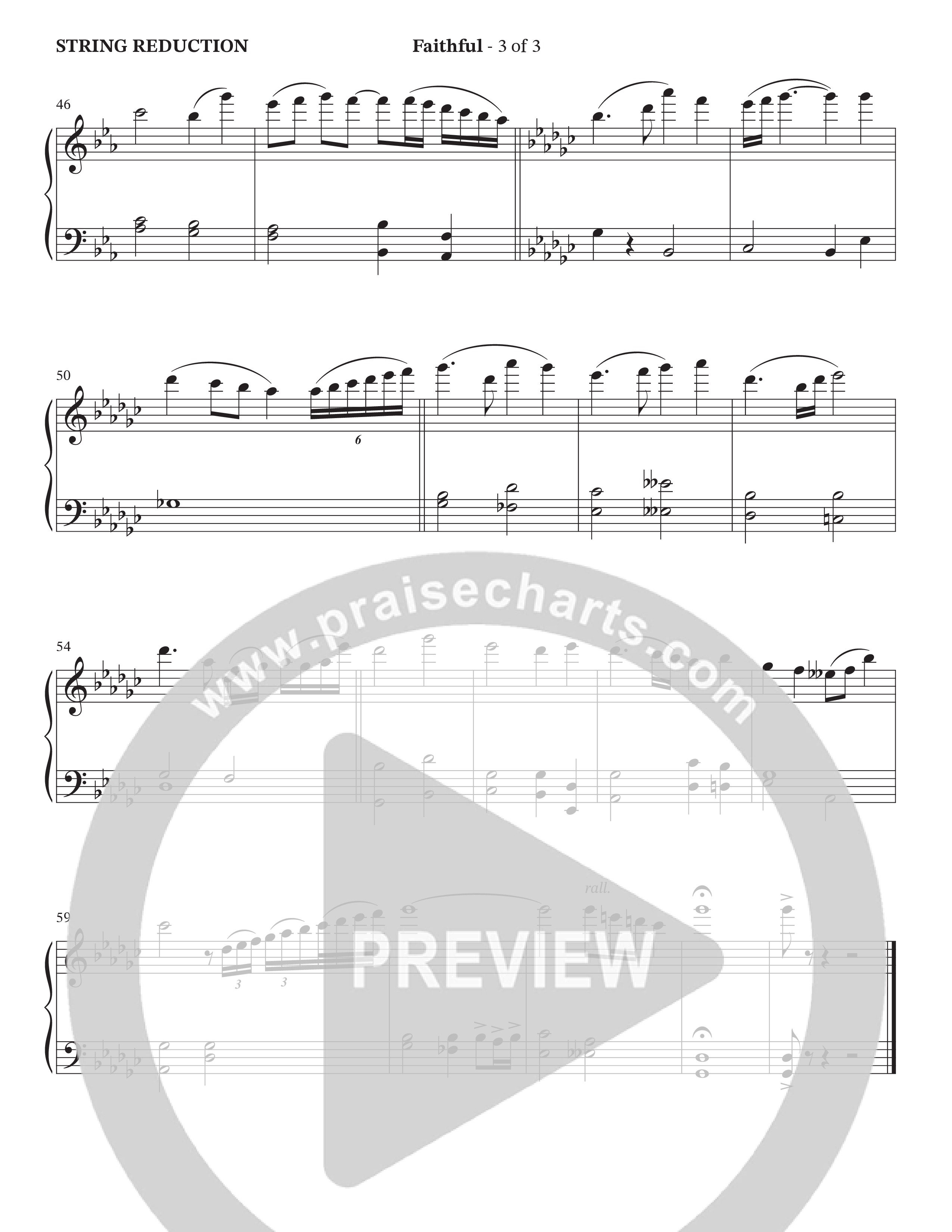 Faithful (Choral Anthem SATB) String Reduction (The Craguns)