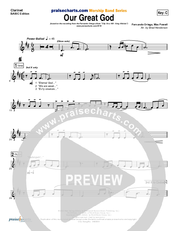 Our Great God Wind Pack (Fernando Ortega)