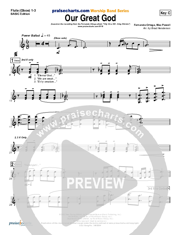 Our Great God Wind Pack (Fernando Ortega)