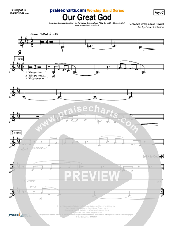Our Great God Trumpet 3 (Fernando Ortega)