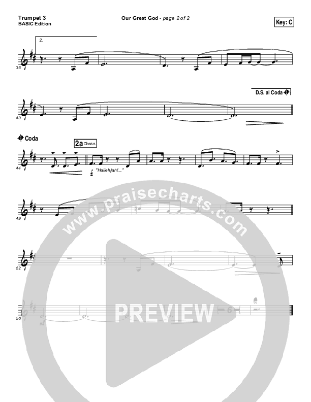 Our Great God Trumpet 3 (Fernando Ortega)