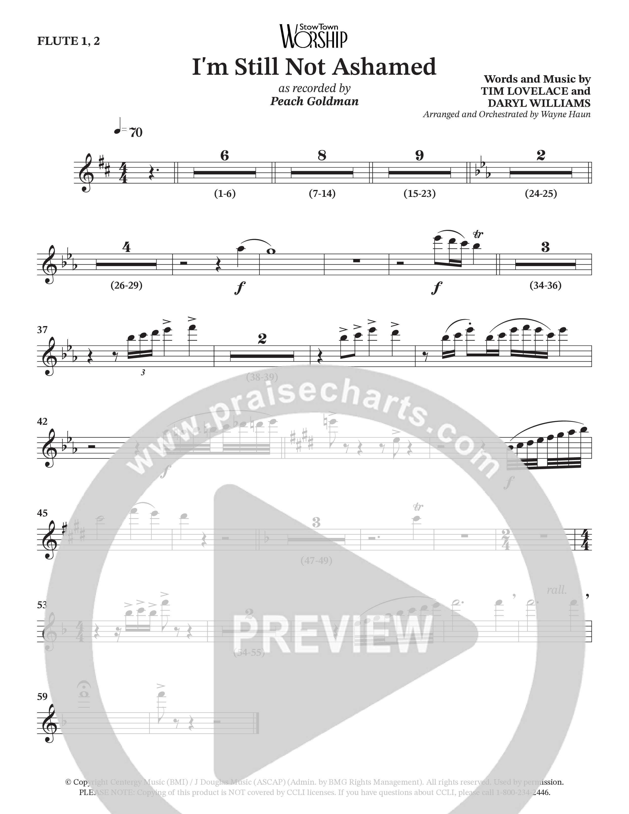 I'm Still Not Ashamed (Choral Anthem SATB) Wind Pack (Peach Goldman)