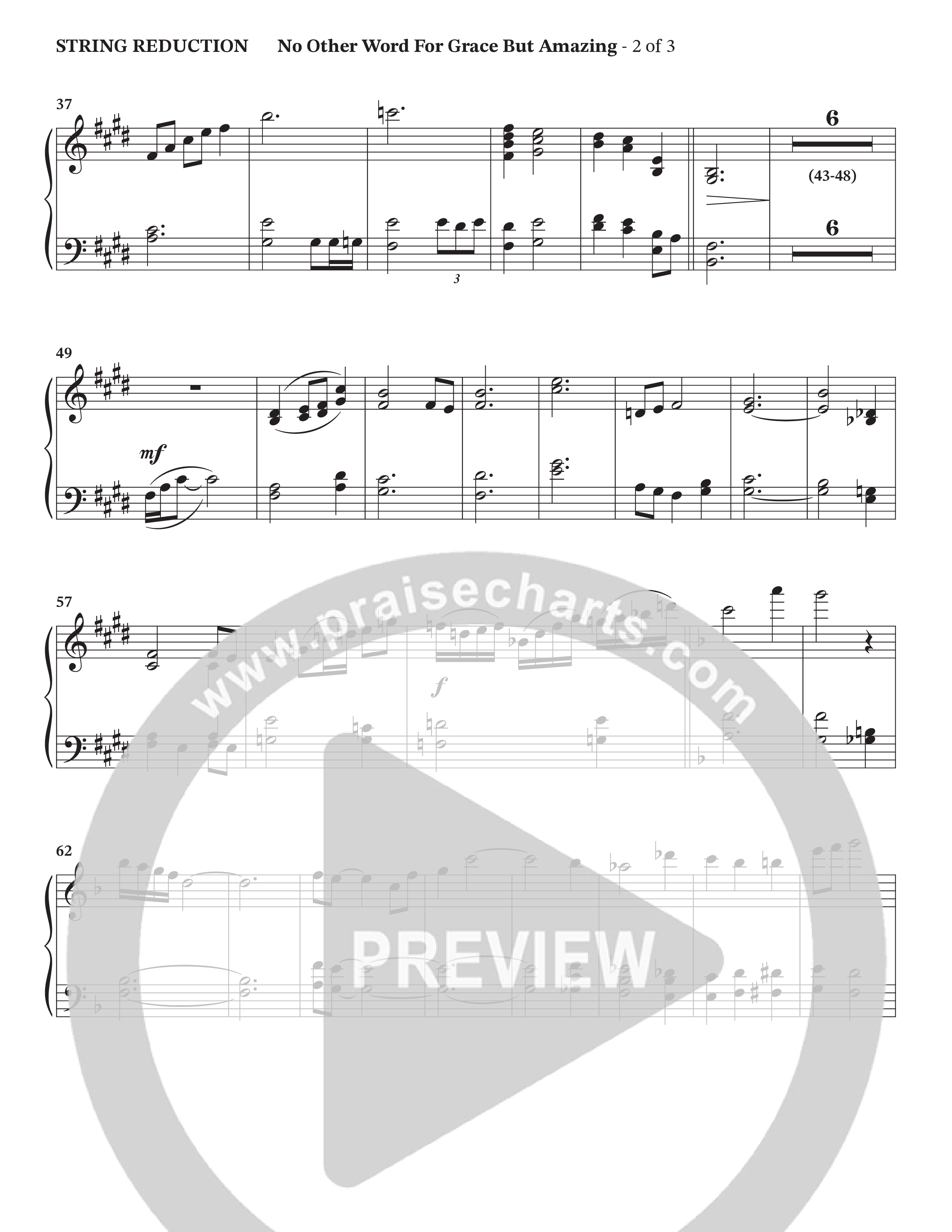 No Other Word For Grace But Amazing (Choral Anthem SATB) String Reduction (Janet Paschal / Houston's First Worship)