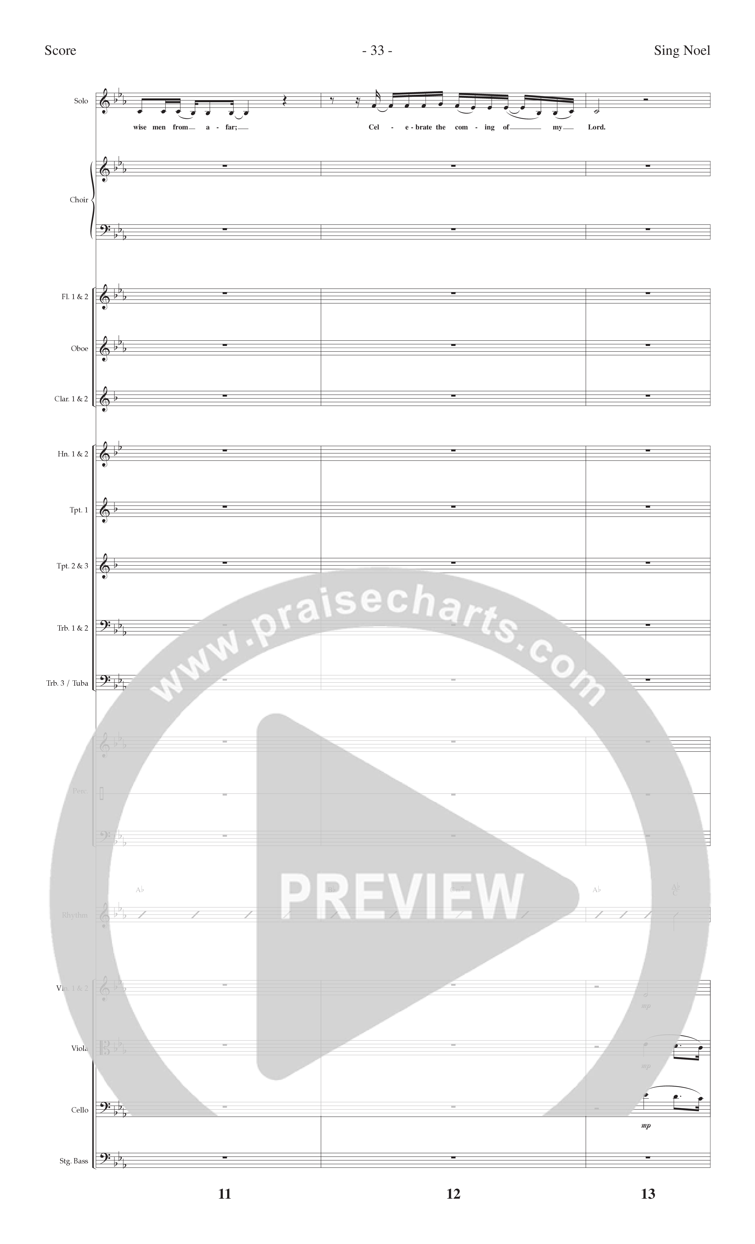 One Noel (8 Song Choral Collection) Song 2 (Orchestration) (Lillenas Choral / Arr. Christopher Phillips / Orch. Cliff Duren / Orch. Phil Nitz)