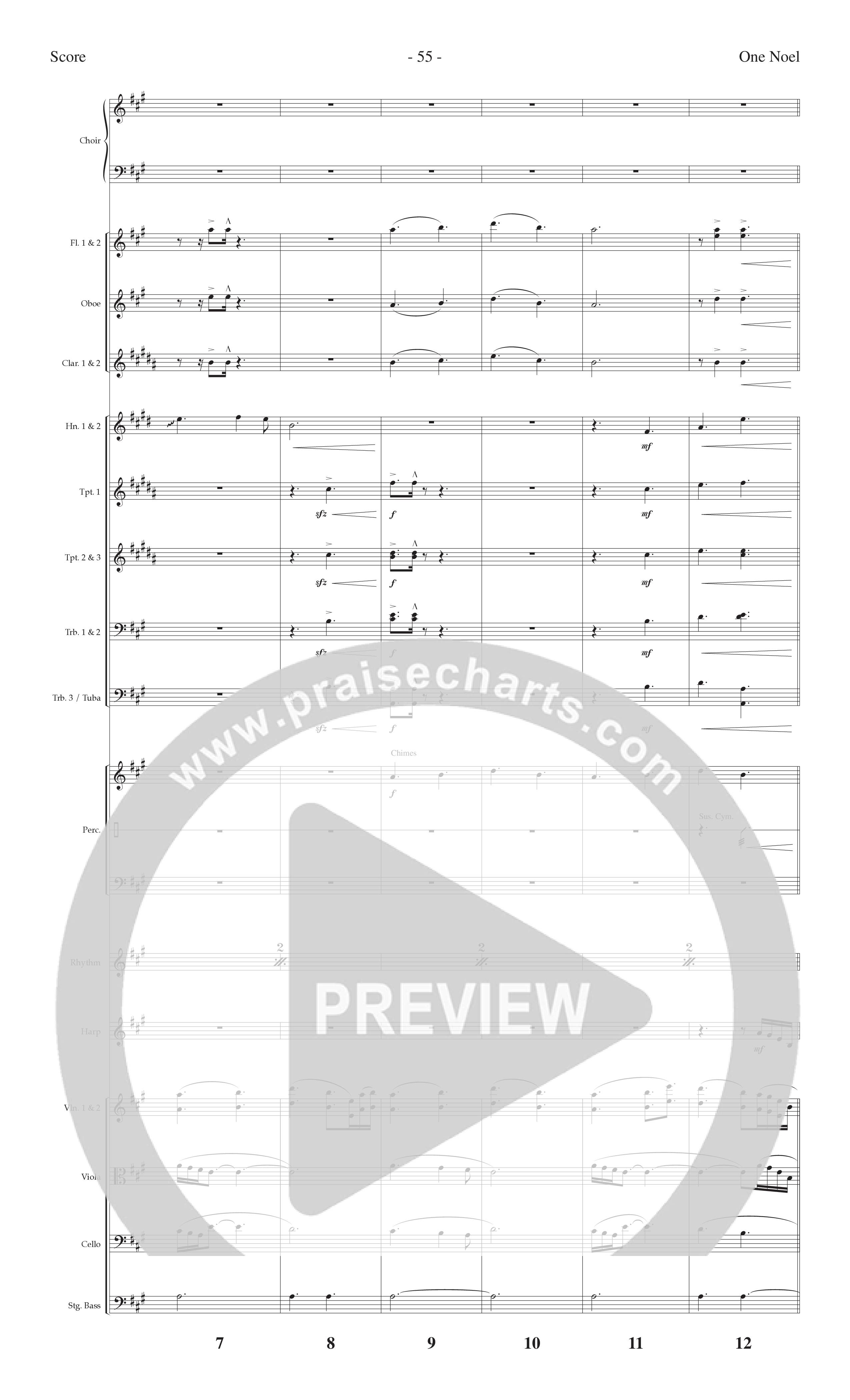 One Noel (8 Song Choral Collection) Song 3 (Orchestration) (Lillenas Choral / Arr. Christopher Phillips / Orch. Cliff Duren / Orch. Phil Nitz)