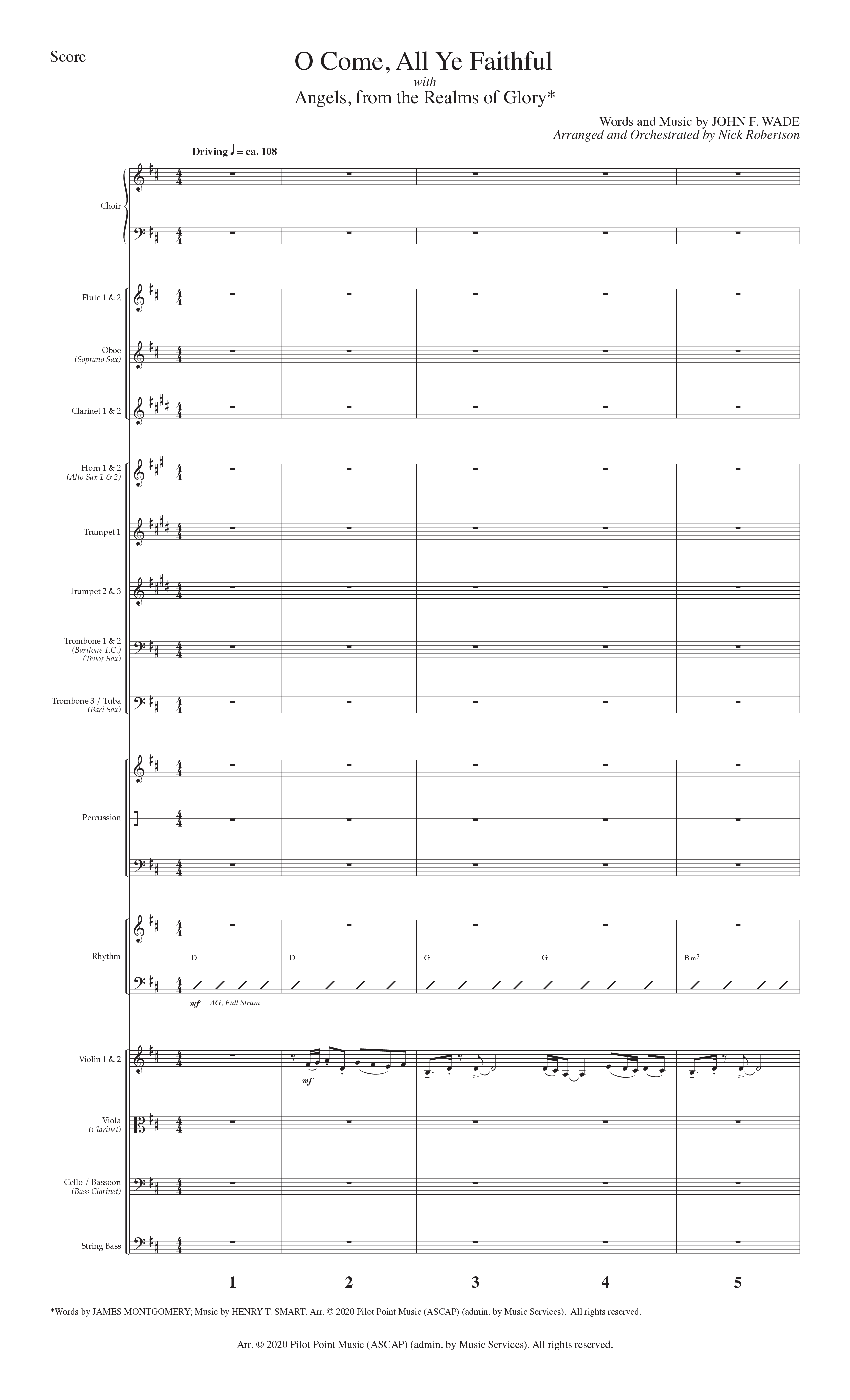 The Thrill Of Hope (6 Song Choral Collection) Song 2 (Orchestration) (Lillenas Choral / Arr. Nick Robertson)