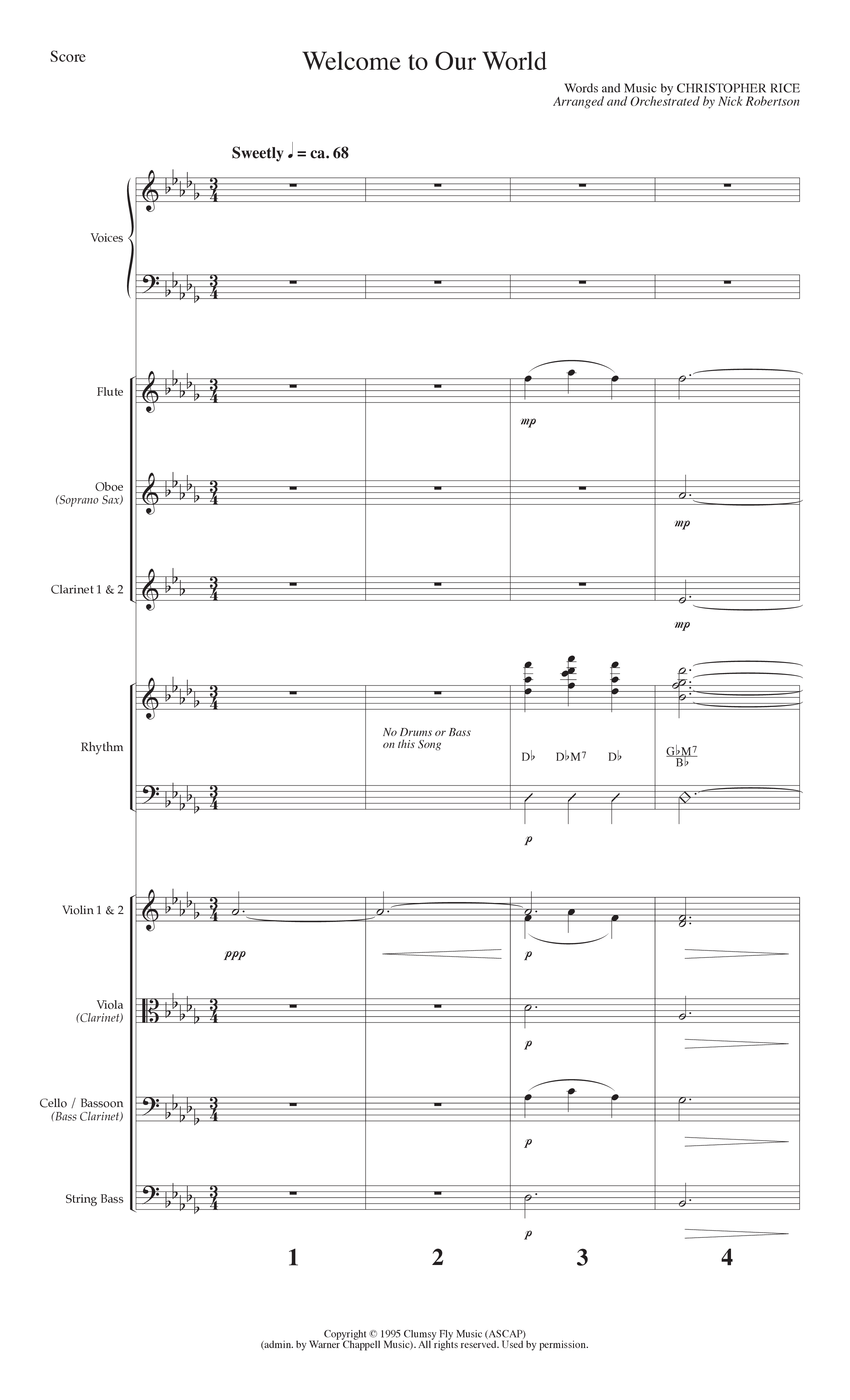 The Thrill Of Hope (6 Song Choral Collection) Song 5 (Orchestration) (Lillenas Choral / Arr. Nick Robertson)
