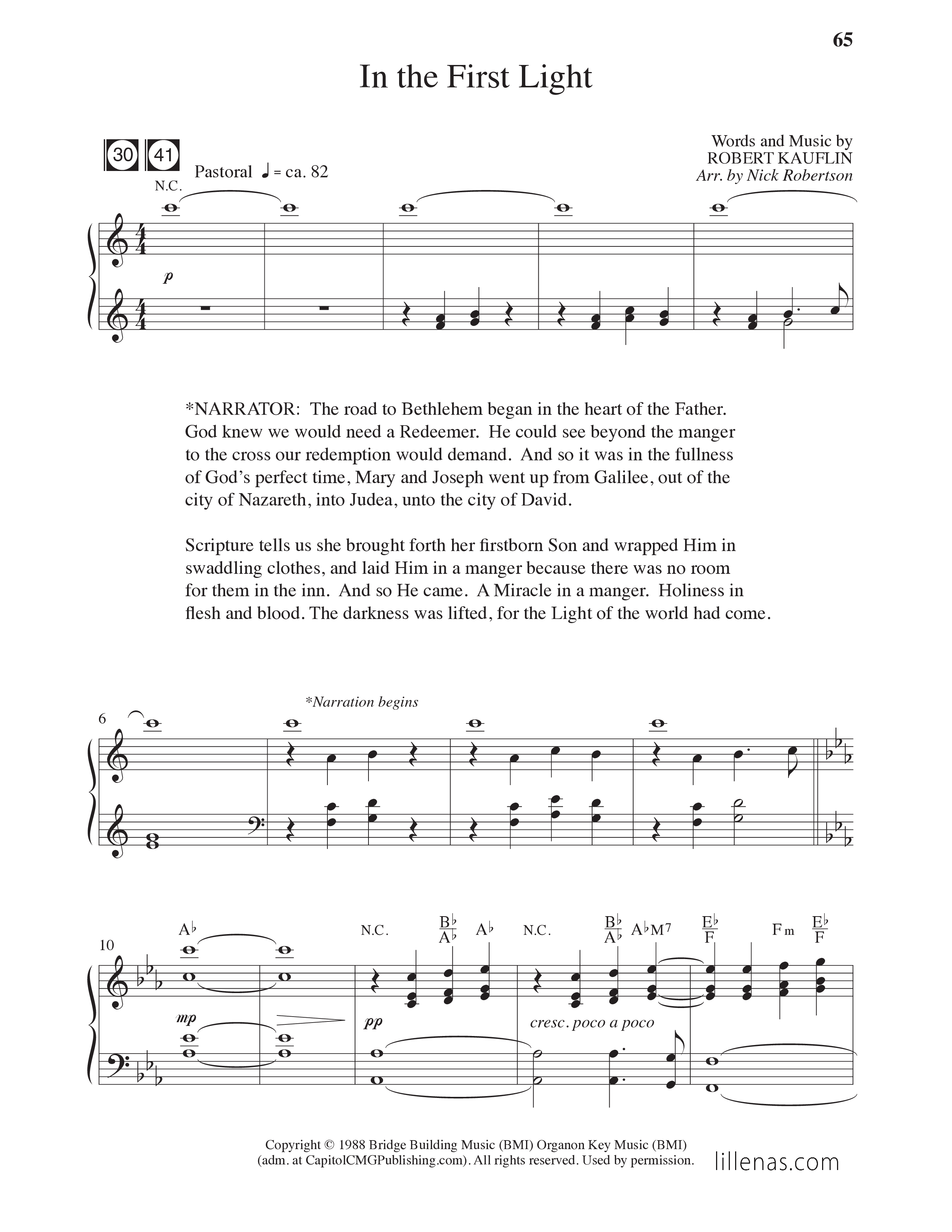 The Thrill Of Hope (6 Song Choral Collection) Song 6 (Piano SATB) (Lillenas Choral / Arr. Nick Robertson)