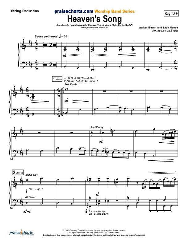 Heaven's Song Synth Strings (Gateway Worship)