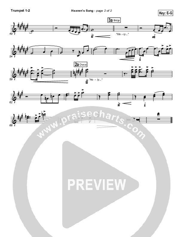 Heaven's Song Trumpet 1,2 (Gateway Worship)