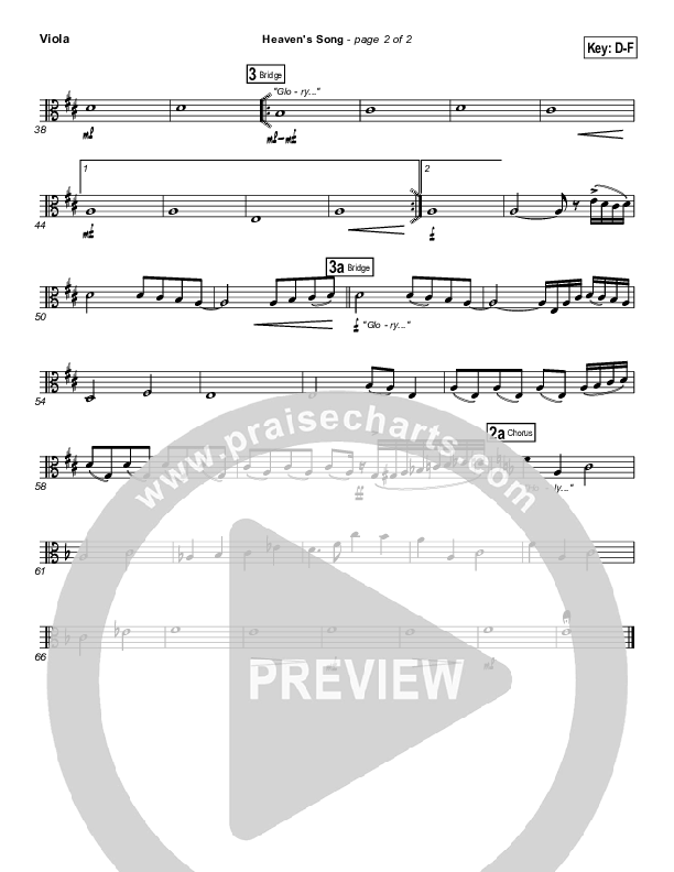 Heaven's Song Viola (Gateway Worship)