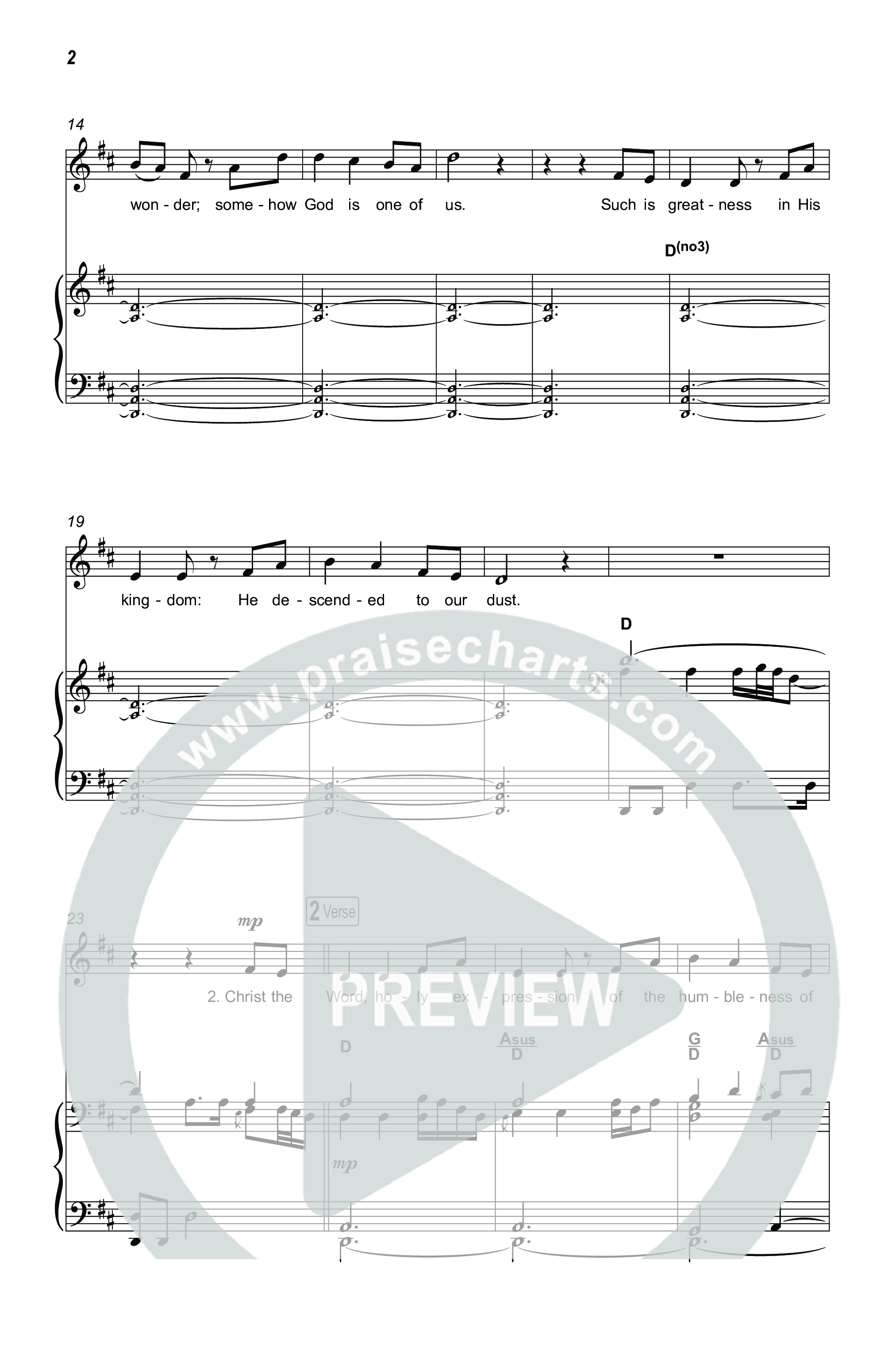 A Christmas Hymn (Choral Anthem SATB) Octavo (SATB & Pno) (Rend Collective / Arr. Luke Gambill)
