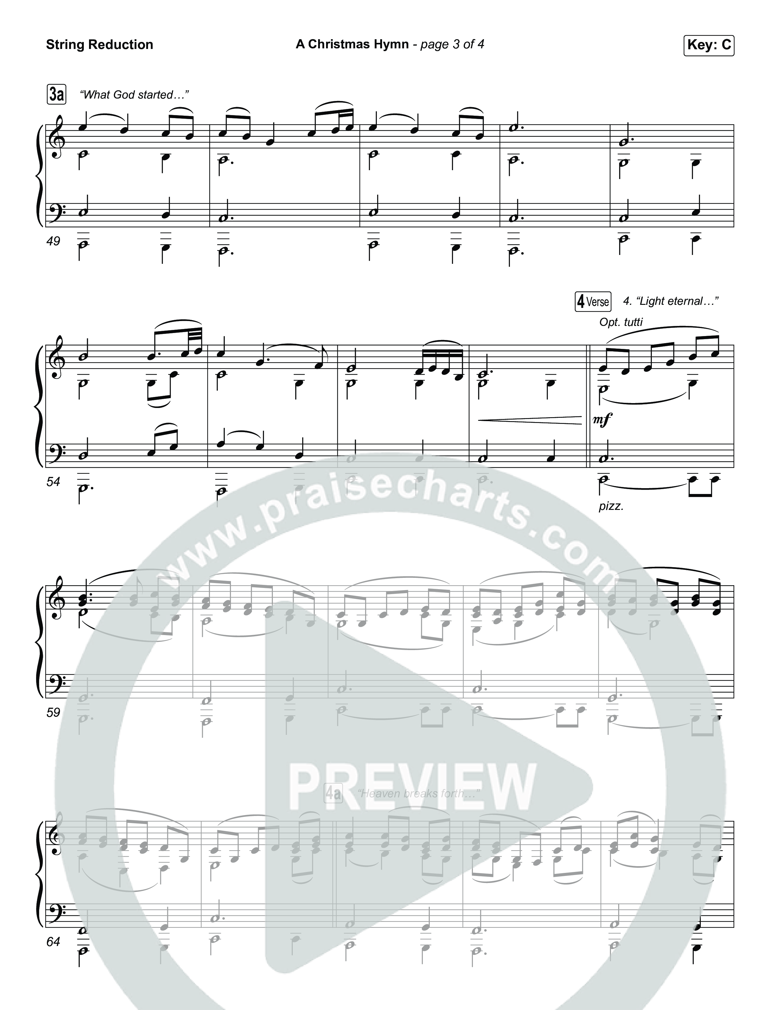 A Christmas Hymn (Sing It Now) String Reduction (Rend Collective / Arr. Luke Gambill)