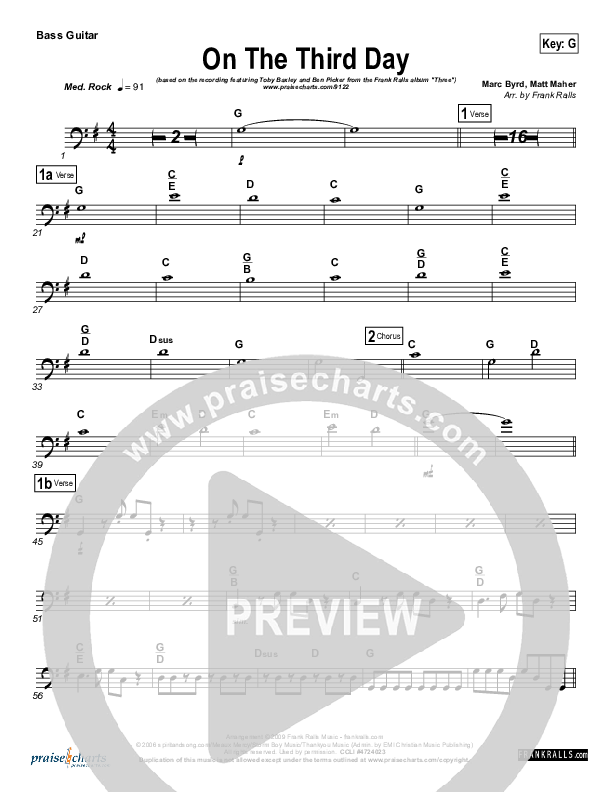 On The Third Day Bass Guitar ()