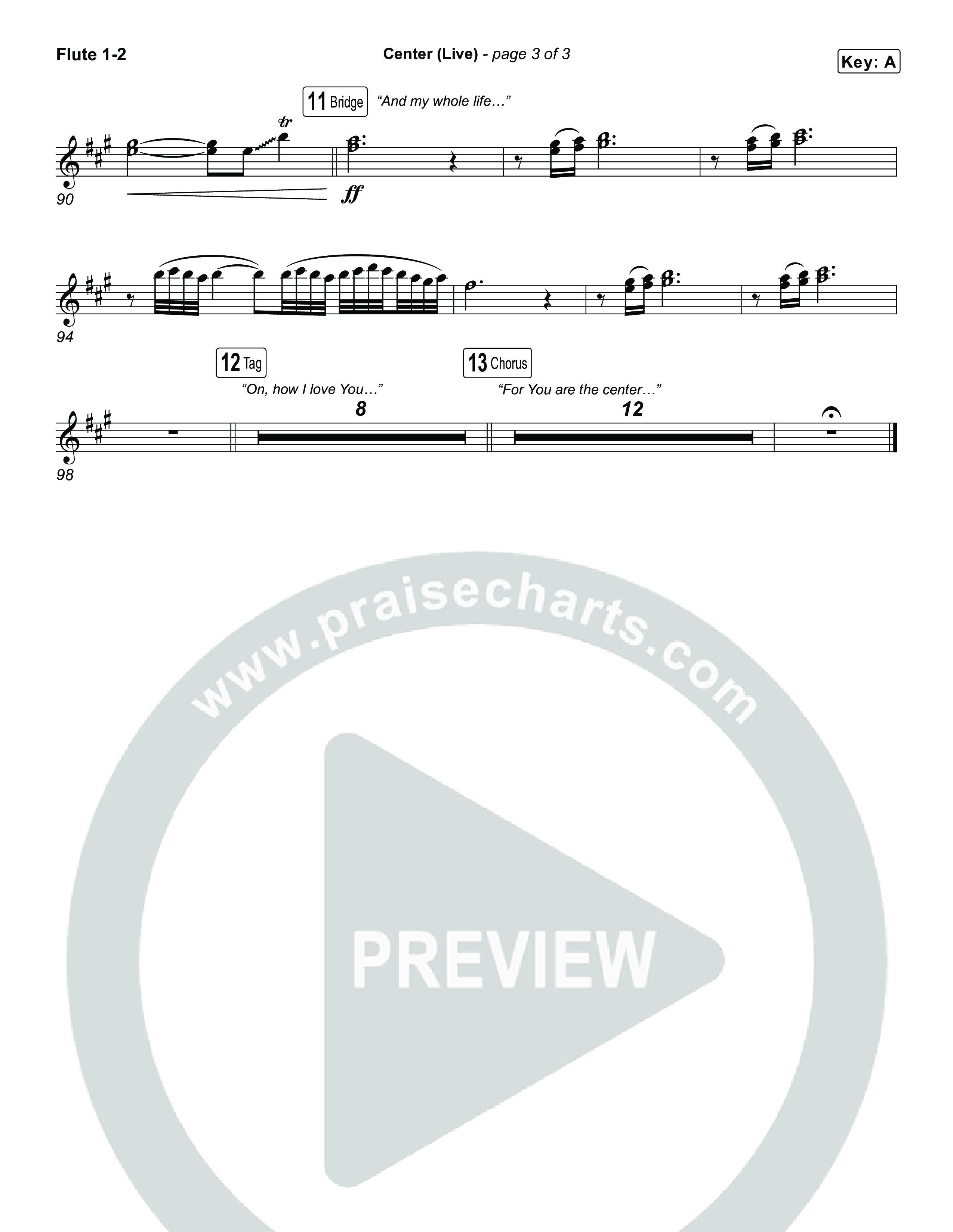 Center (Choral Anthem SATB) Wind Pack (Bethel Music / Abbie Gamboa / Arr. Luke Gambill)