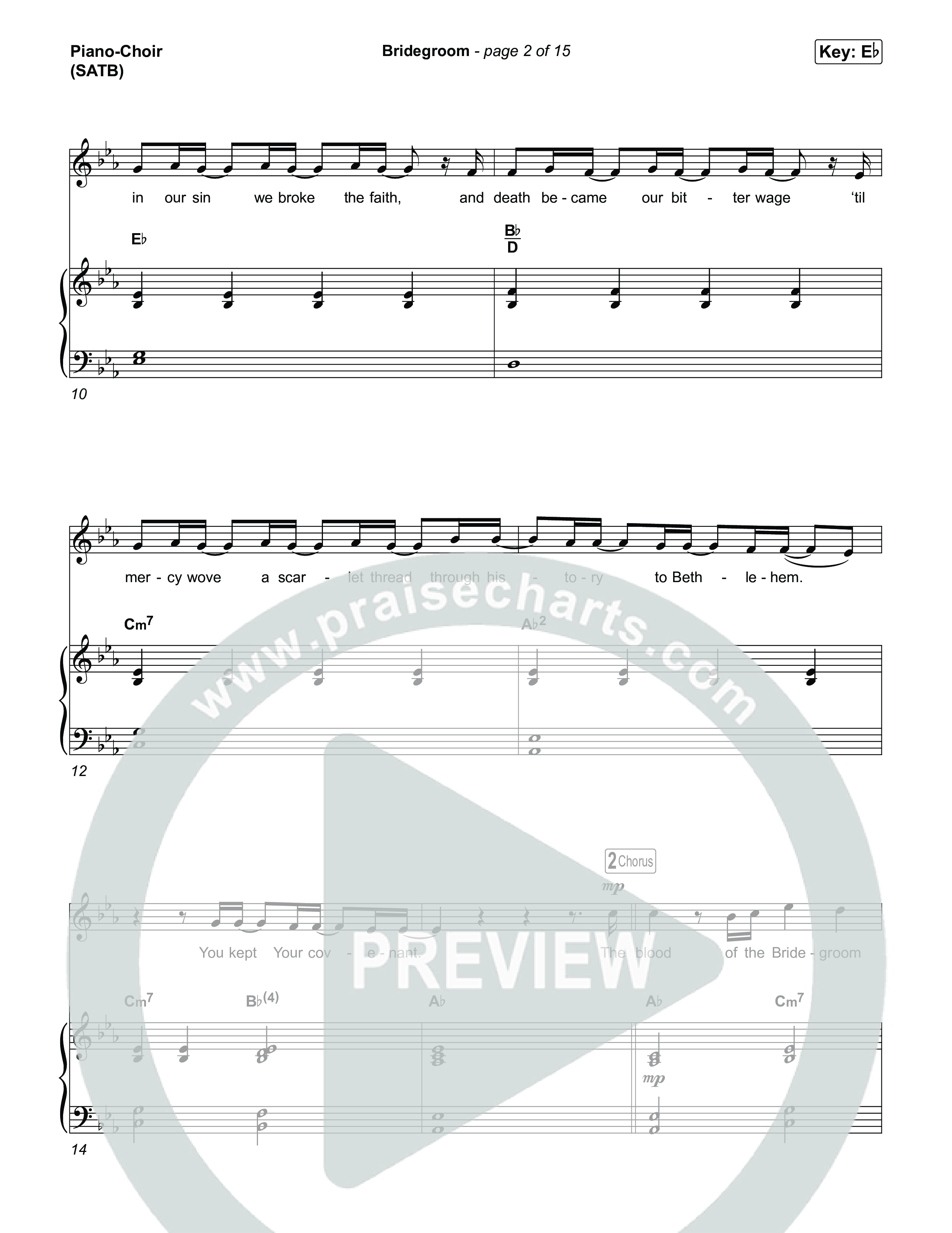 Bridegroom Piano/Vocal Pack (Jesus Image)
