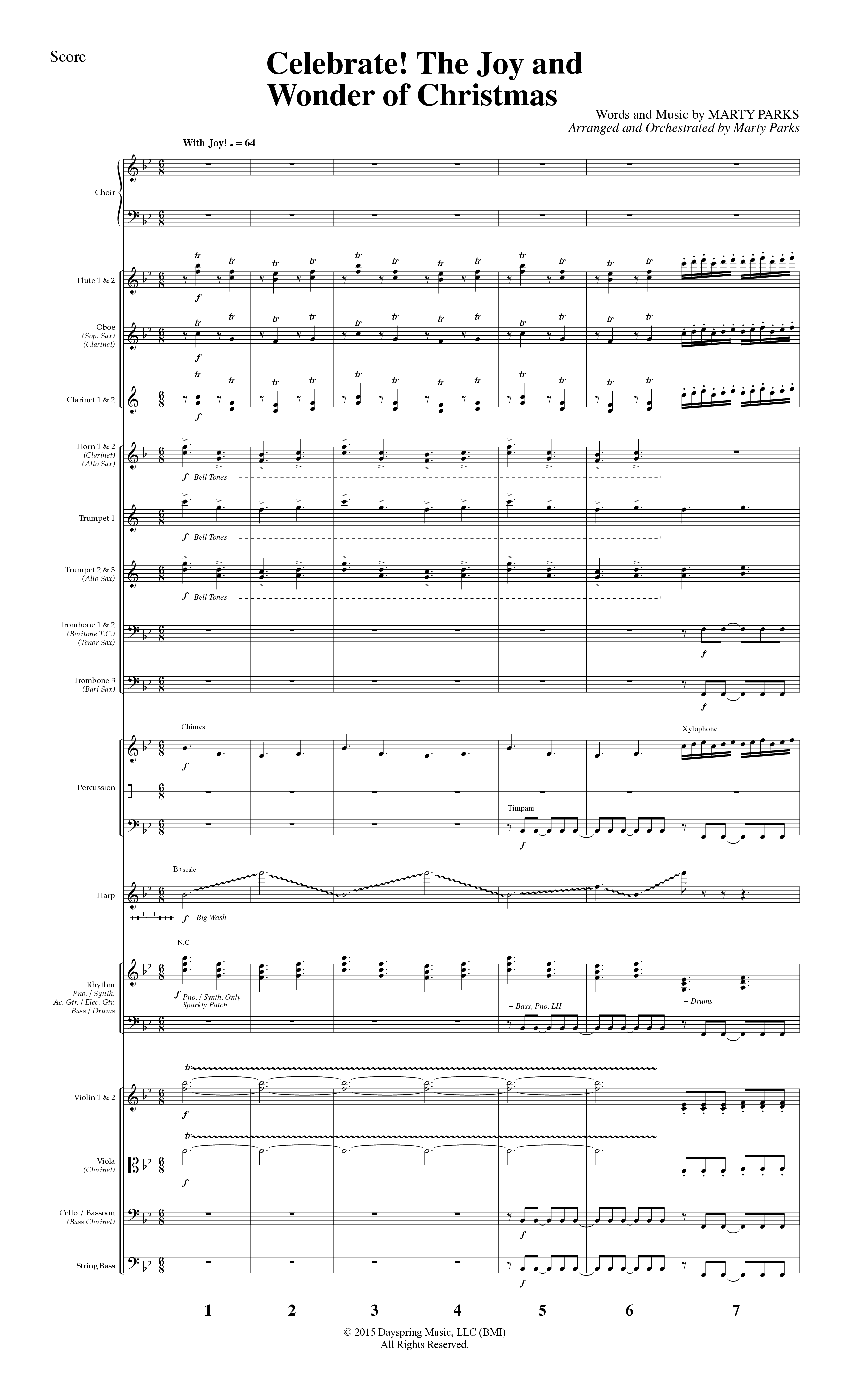 Celebrate The Joy And Wonder (8 Song Choral Collection) Song 1 (Orchestration) (Word Music Choral)