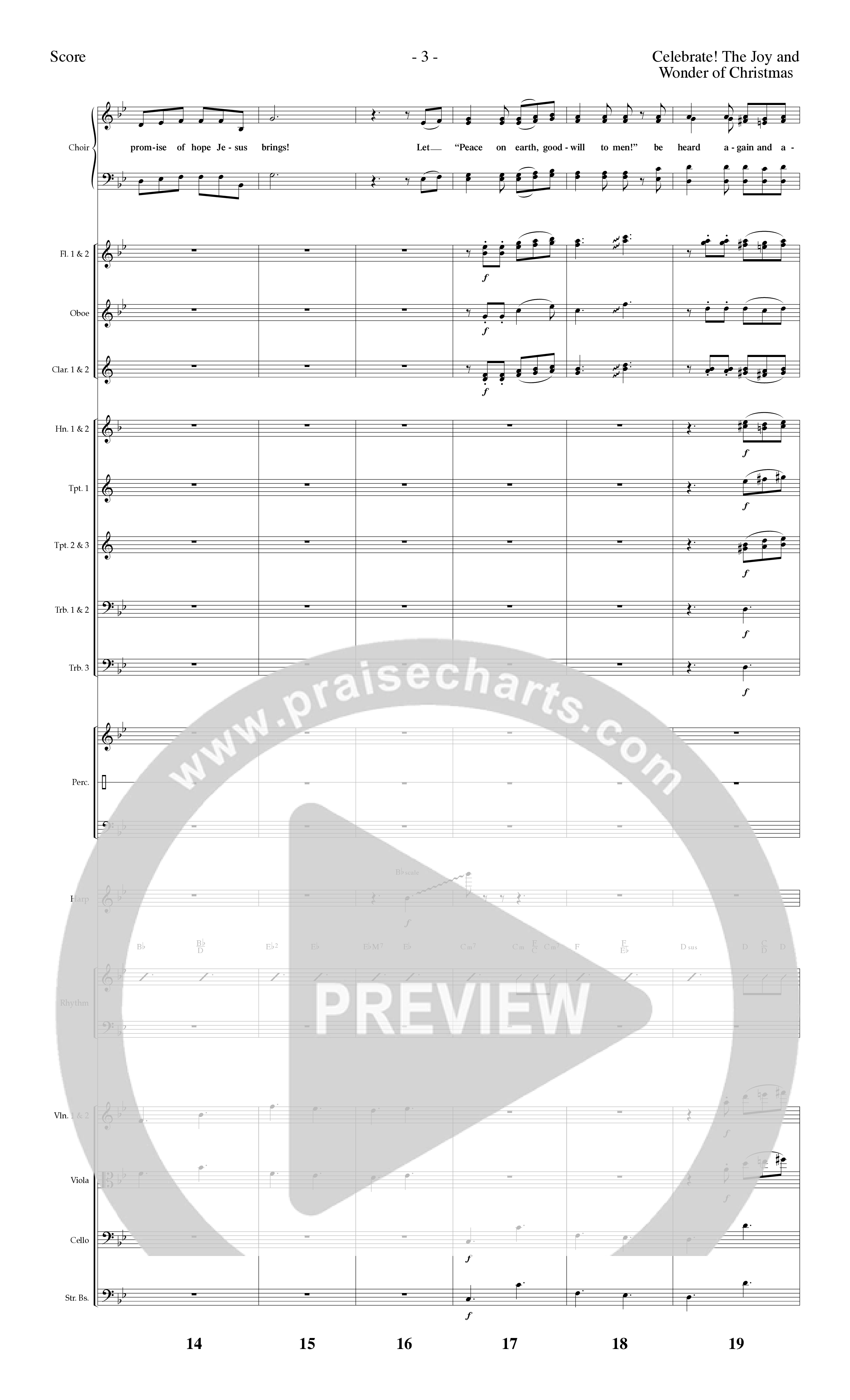 Celebrate The Joy And Wonder (8 Song Choral Collection) Song 1 (Orchestration) (Word Music Choral)
