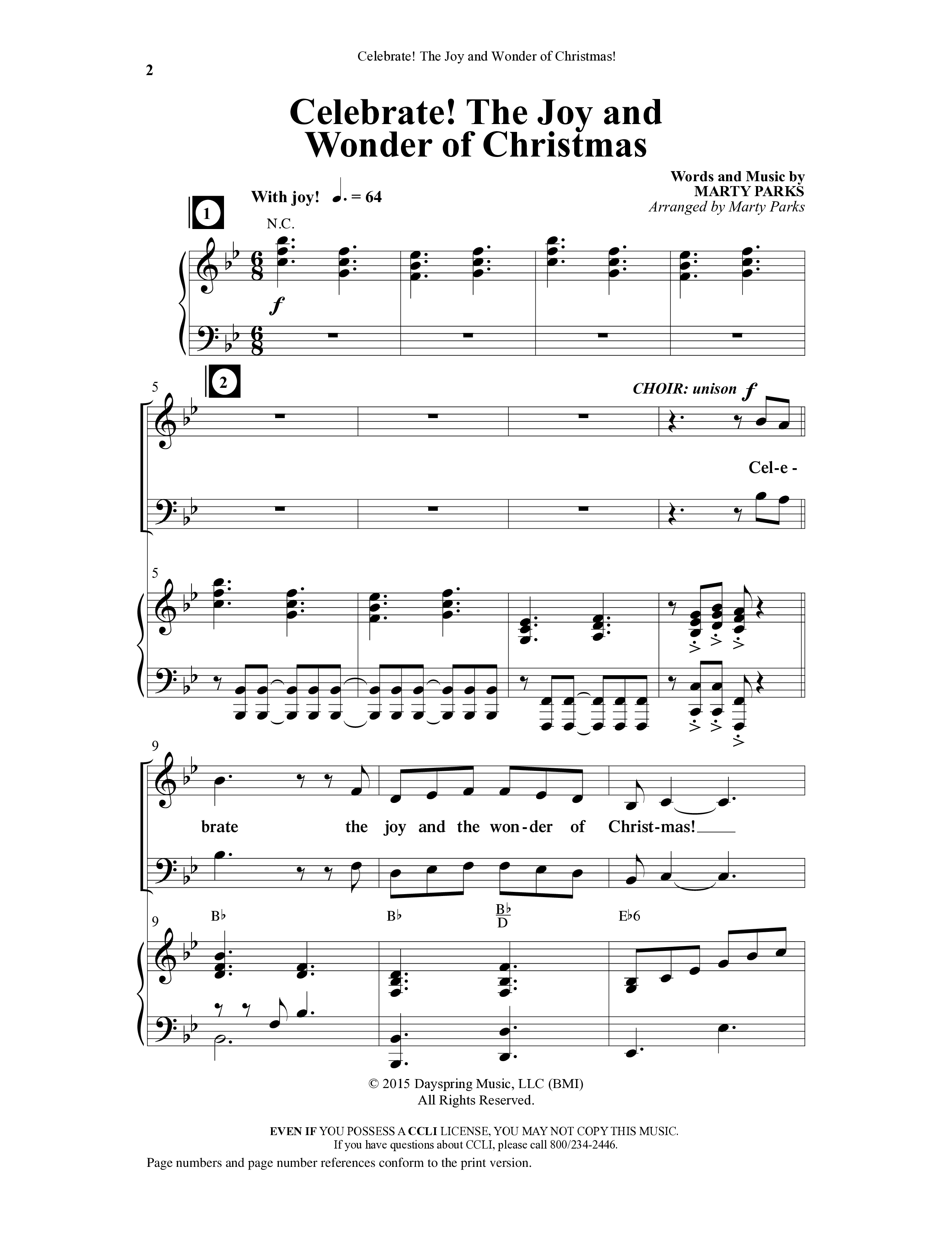 Celebrate The Joy And Wonder (8 Song Choral Collection) Choral Book (Word Music Choral)