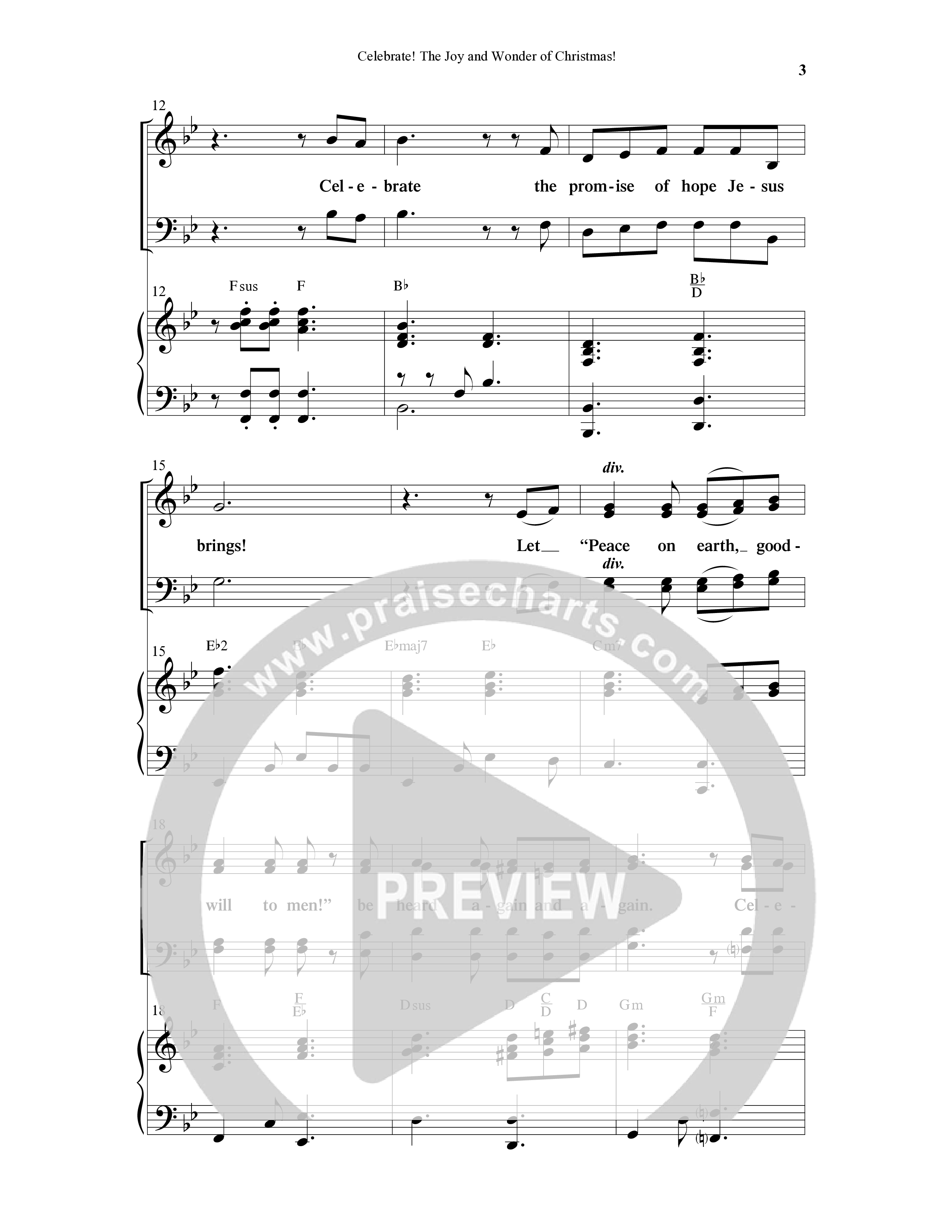 Celebrate The Joy And Wonder (8 Song Choral Collection) Song 1 (Piano SATB) (Word Music Choral)