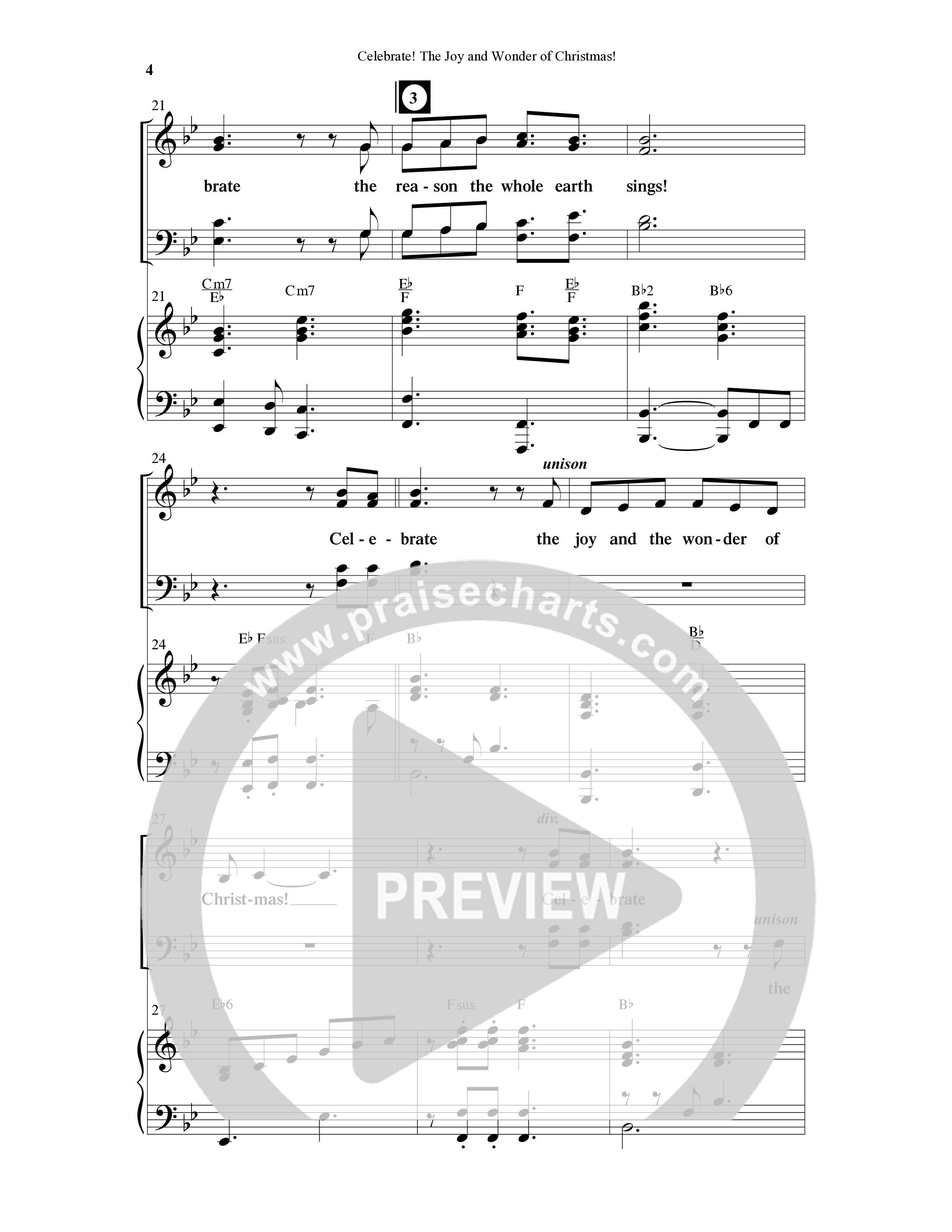 Celebrate The Joy And Wonder (8 Song Choral Collection) Song 1 (Piano SATB) (Word Music Choral)