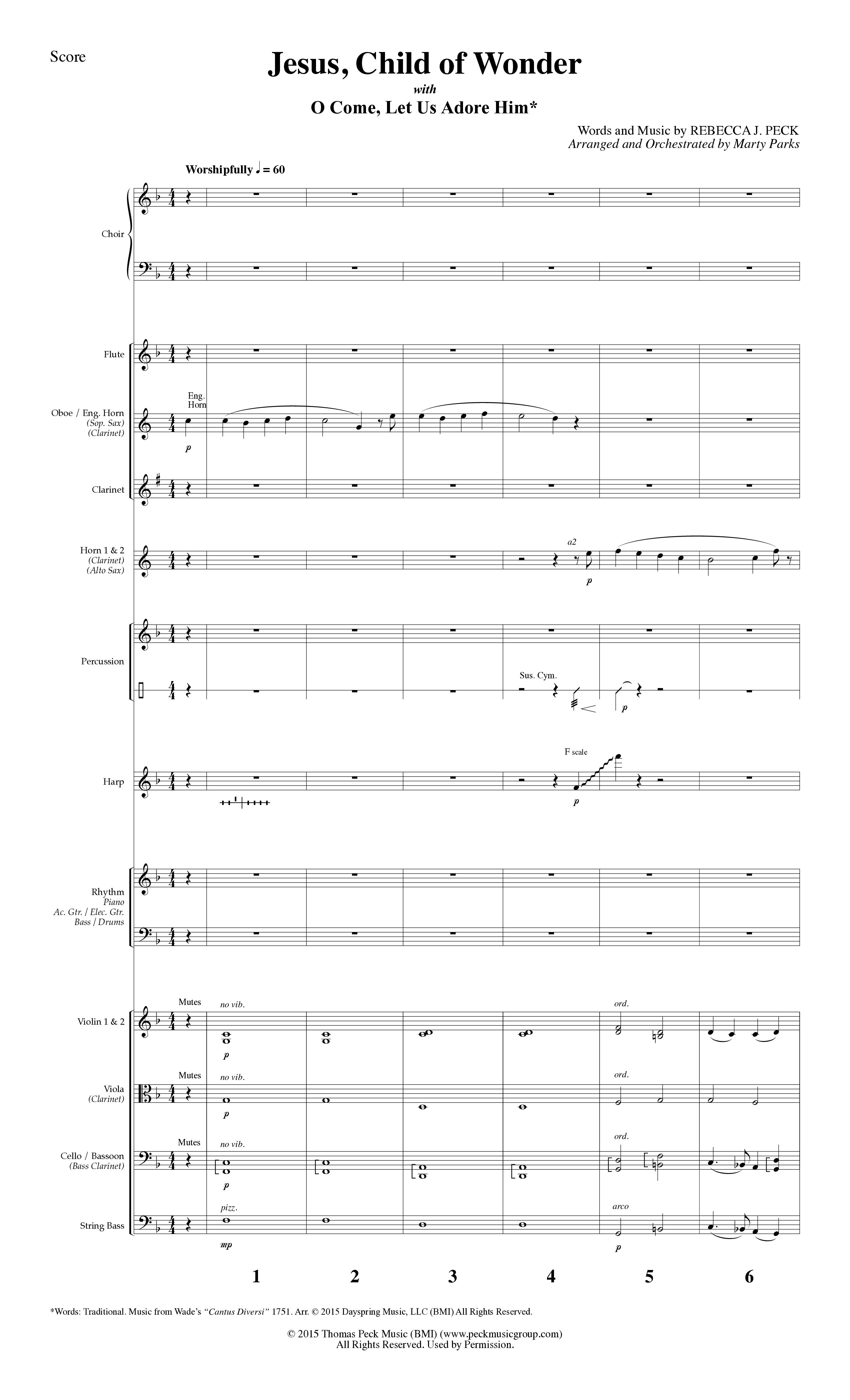 Celebrate The Joy And Wonder (8 Song Choral Collection) Song 4 (Orchestration) (Word Music Choral)