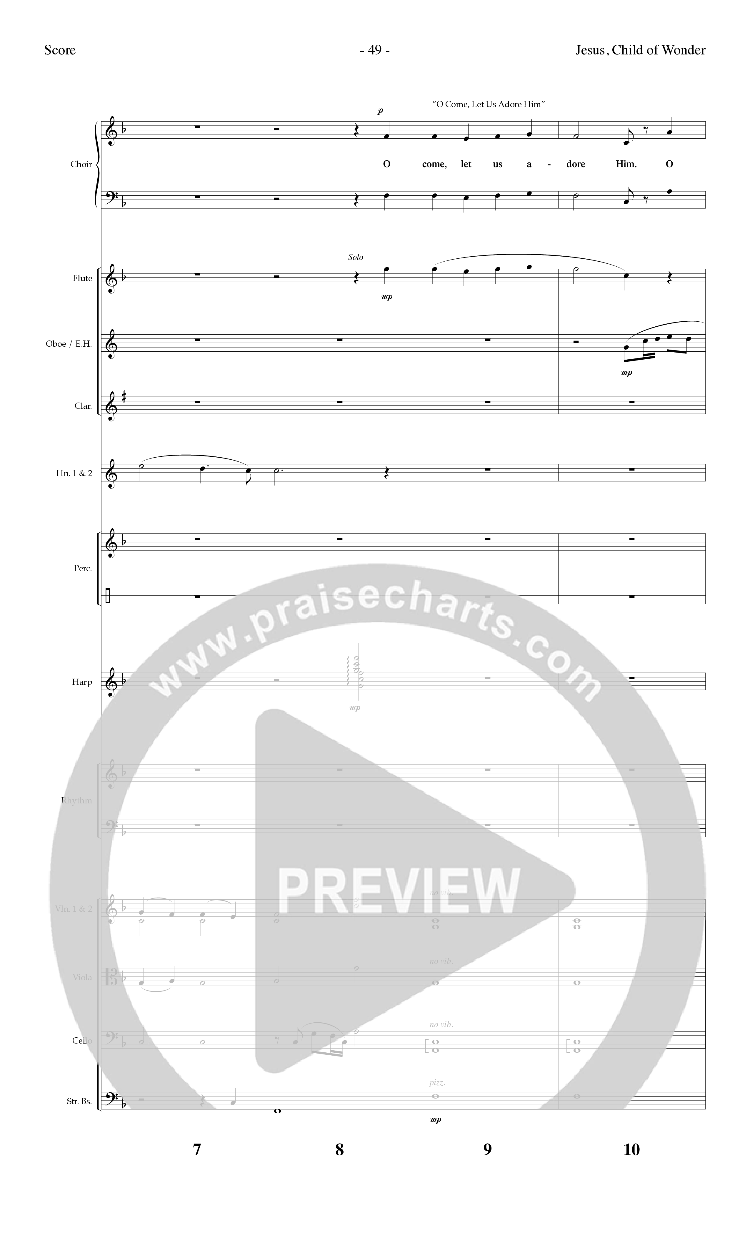 Celebrate The Joy And Wonder (8 Song Choral Collection) Song 4 (Orchestration) (Word Music Choral)