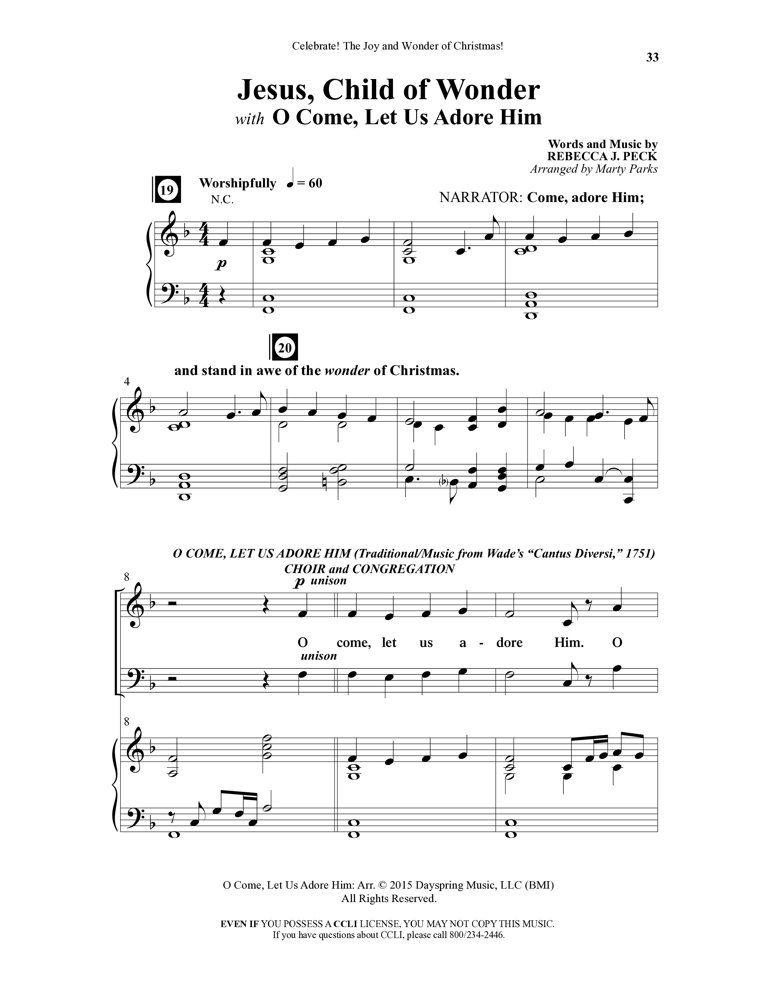 Celebrate The Joy And Wonder (8 Song Choral Collection) Song 4 (Piano SATB) (Word Music Choral)