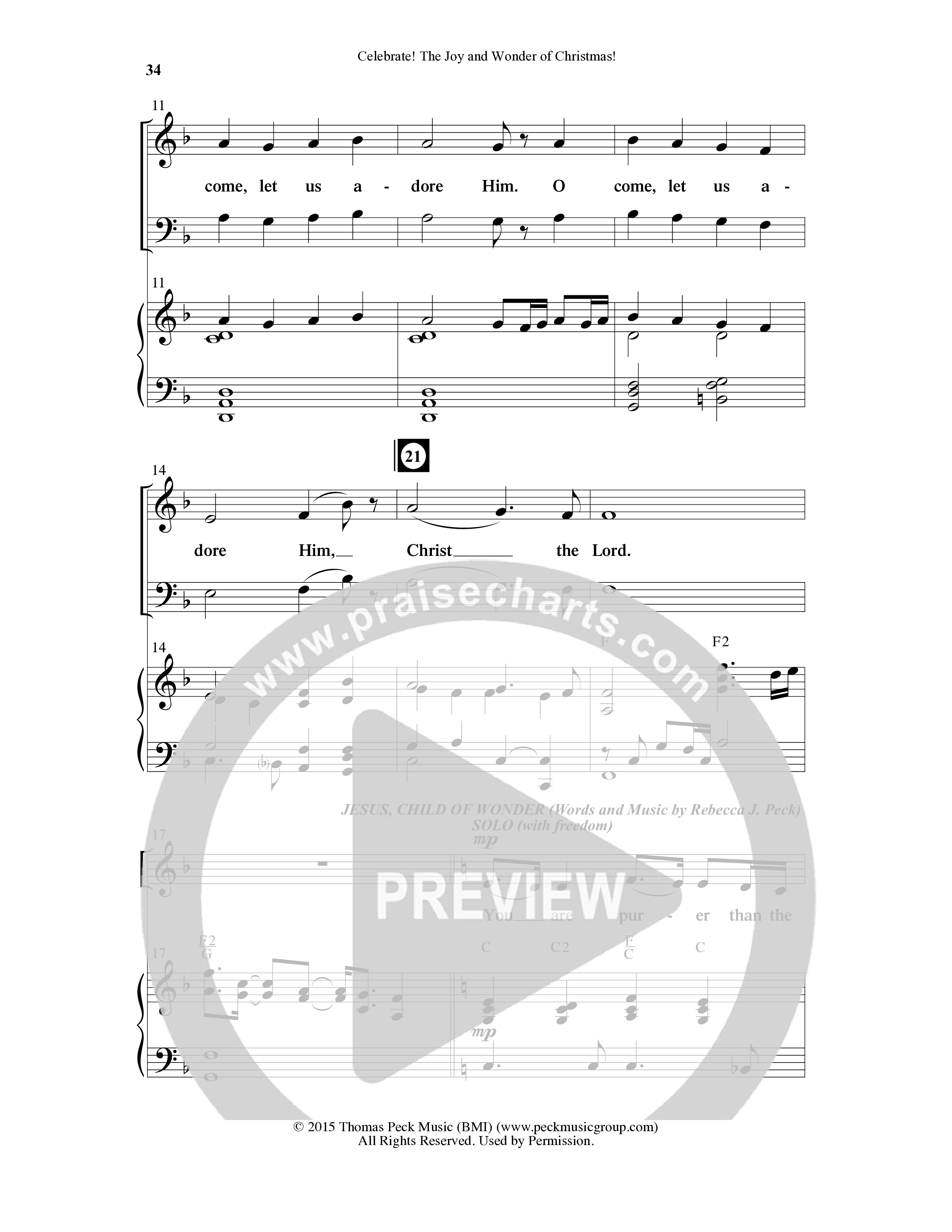 Celebrate The Joy And Wonder (8 Song Choral Collection) Song 4 (Piano SATB) (Word Music Choral)