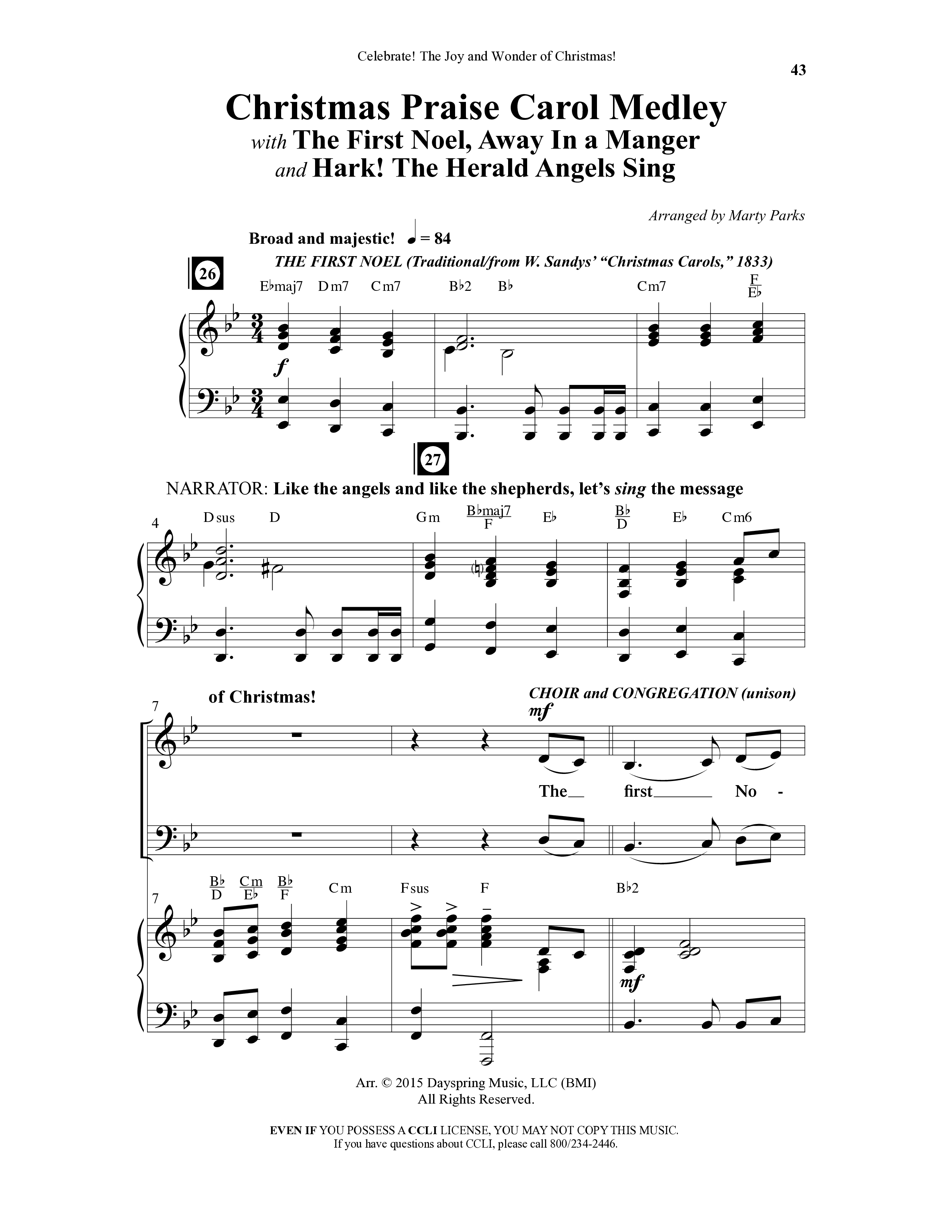 Celebrate The Joy And Wonder (8 Song Choral Collection) Song 5 (Piano SATB) (Word Music Choral)