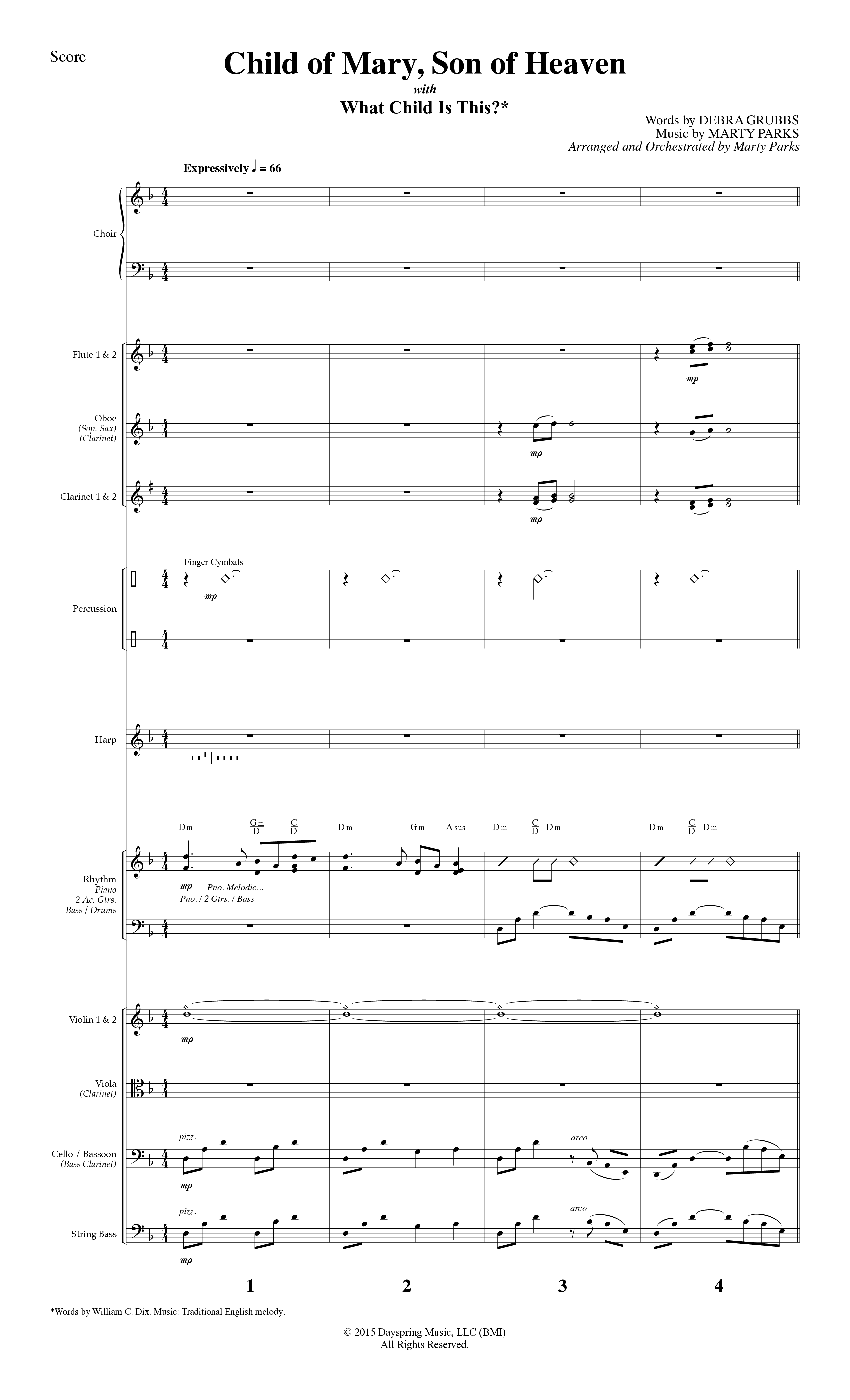 Celebrate The Joy And Wonder (8 Song Choral Collection) Song 7 (Orchestration) (Word Music Choral)