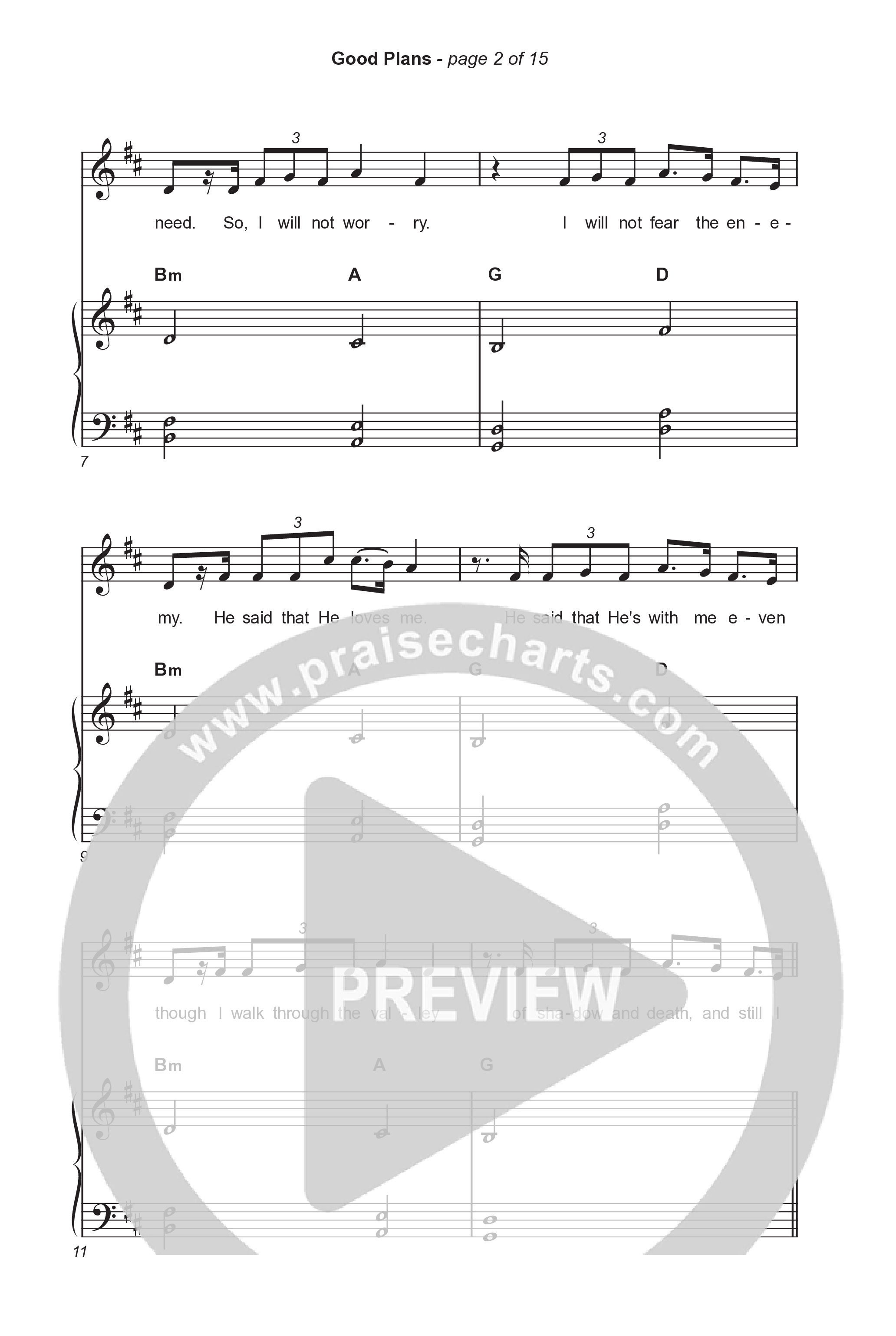 Good Plans (Choral Anthem SATB) Octavo (SATB & Pno) (Red Rocks Worship / Arr. Luke Gambill)
