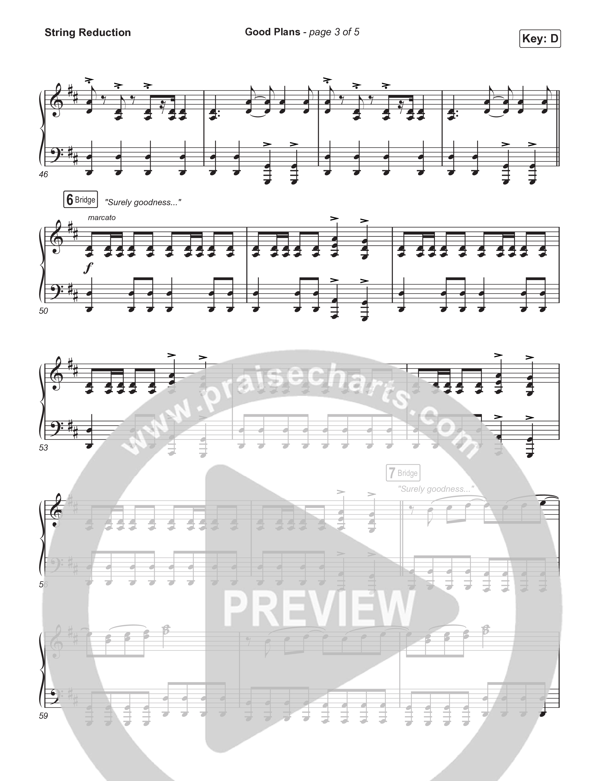 Good Plans (Choral Anthem SATB) String Reduction (Red Rocks Worship / Arr. Luke Gambill)