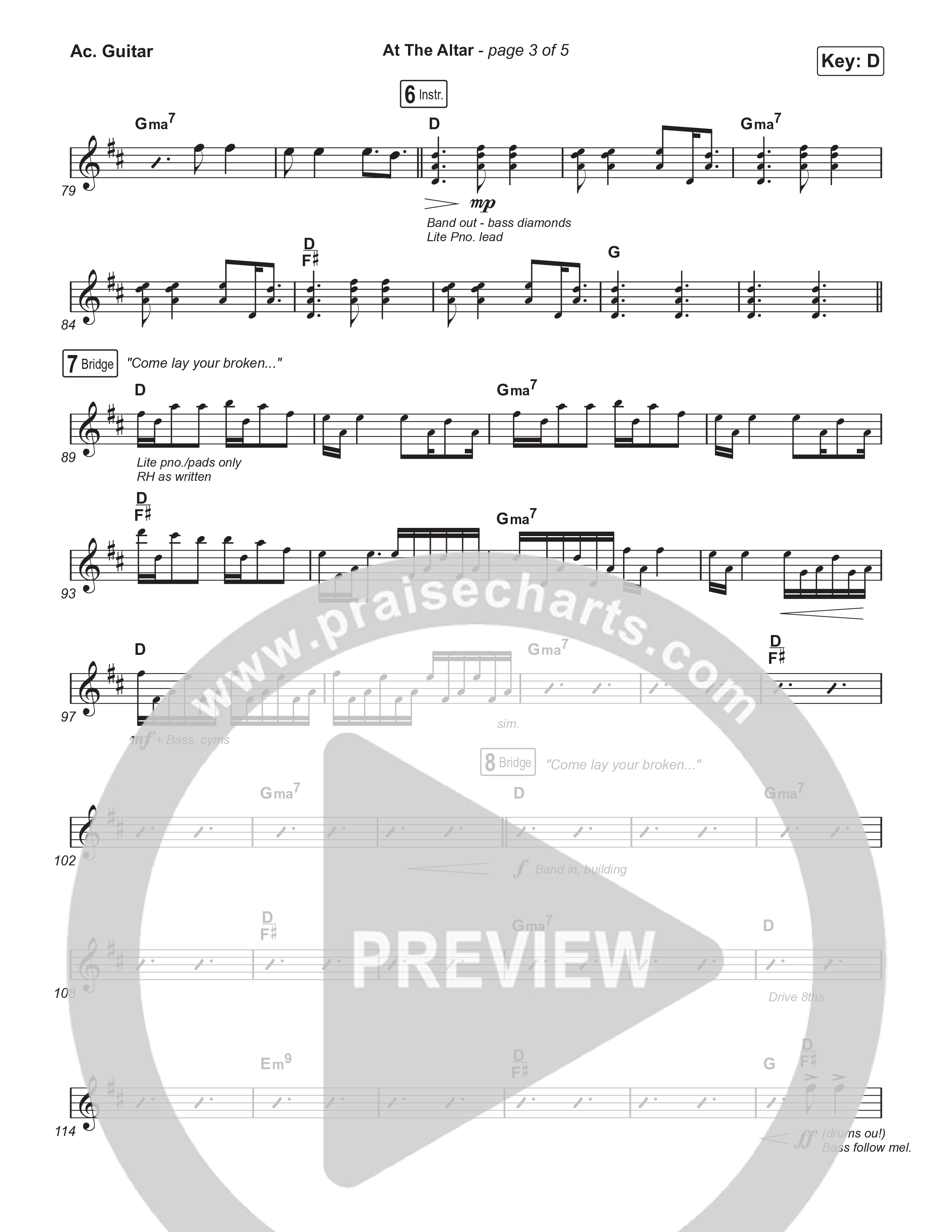 At The Altar (Choral Anthem SATB) Acoustic Guitar (ELEVATION RHYTHM / Abbie Gamboa / Tiffany Hudson / Arr. Luke Gambill)