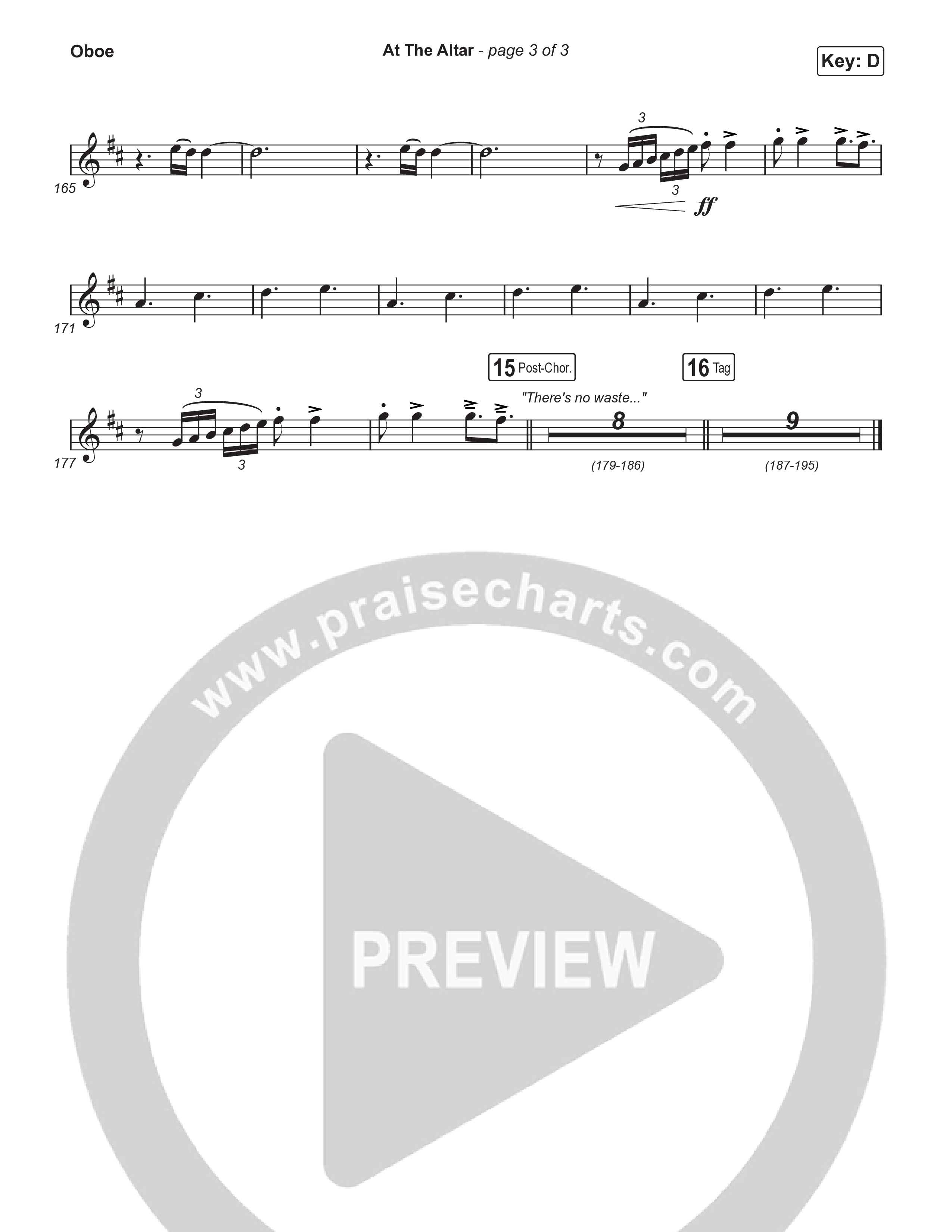 At The Altar (Choral Anthem SATB) Oboe (ELEVATION RHYTHM / Abbie Gamboa / Tiffany Hudson / Arr. Luke Gambill)