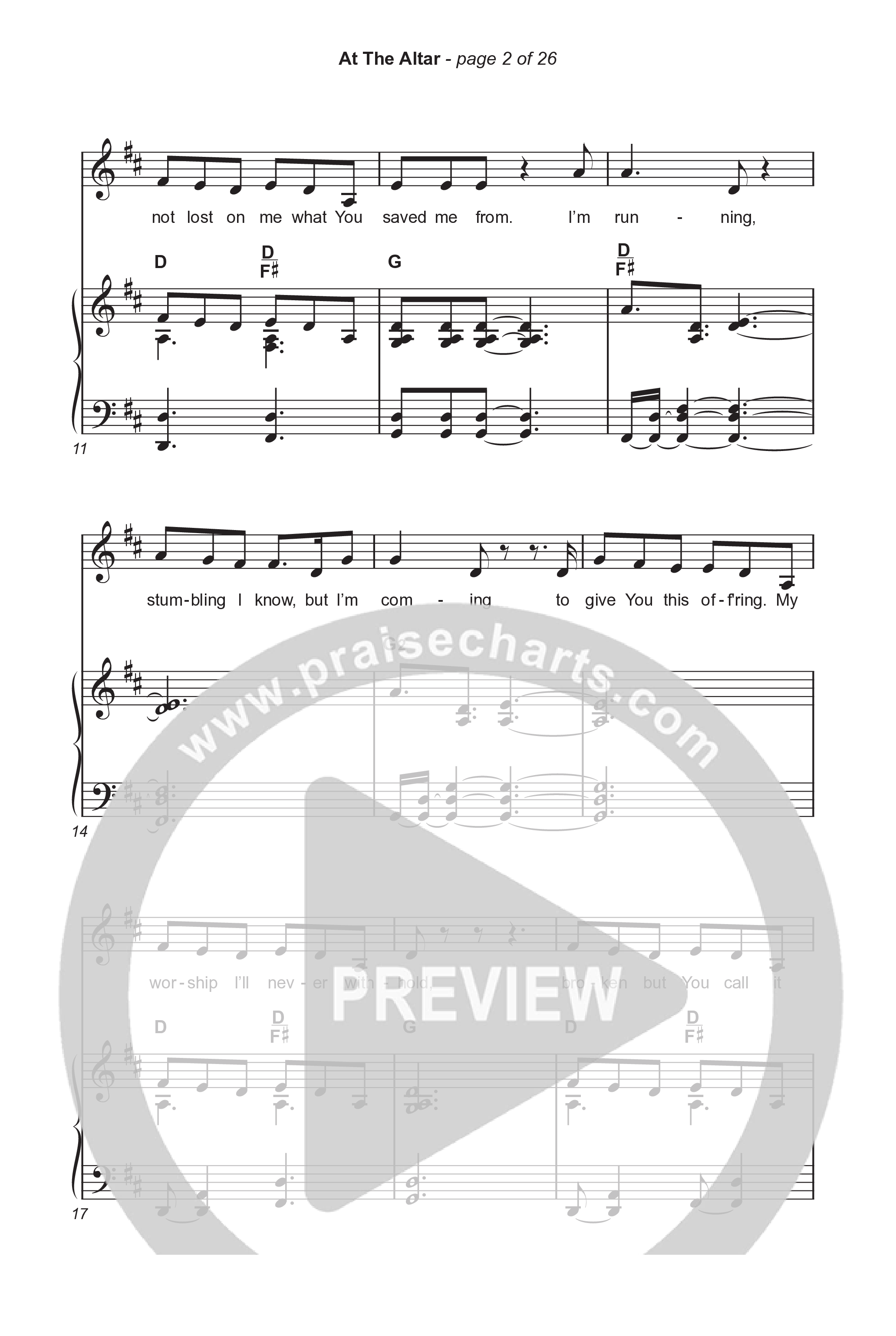 At The Altar (Choral Anthem SATB) Octavo (SATB & Pno) (ELEVATION RHYTHM / Abbie Gamboa / Tiffany Hudson / Arr. Luke Gambill)