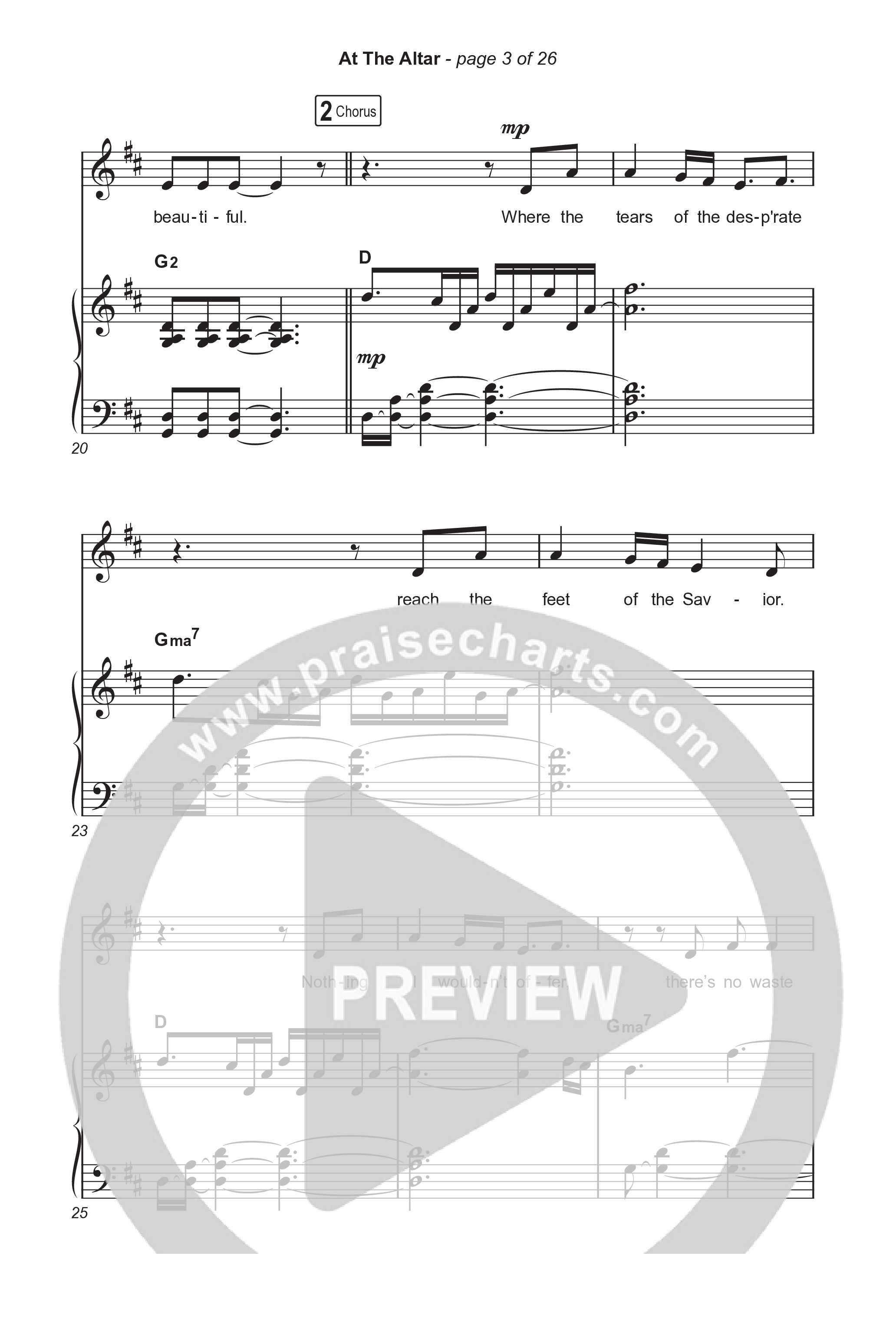 At The Altar (Choral Anthem SATB) Octavo (SATB & Pno) (ELEVATION RHYTHM / Abbie Gamboa / Tiffany Hudson / Arr. Luke Gambill)
