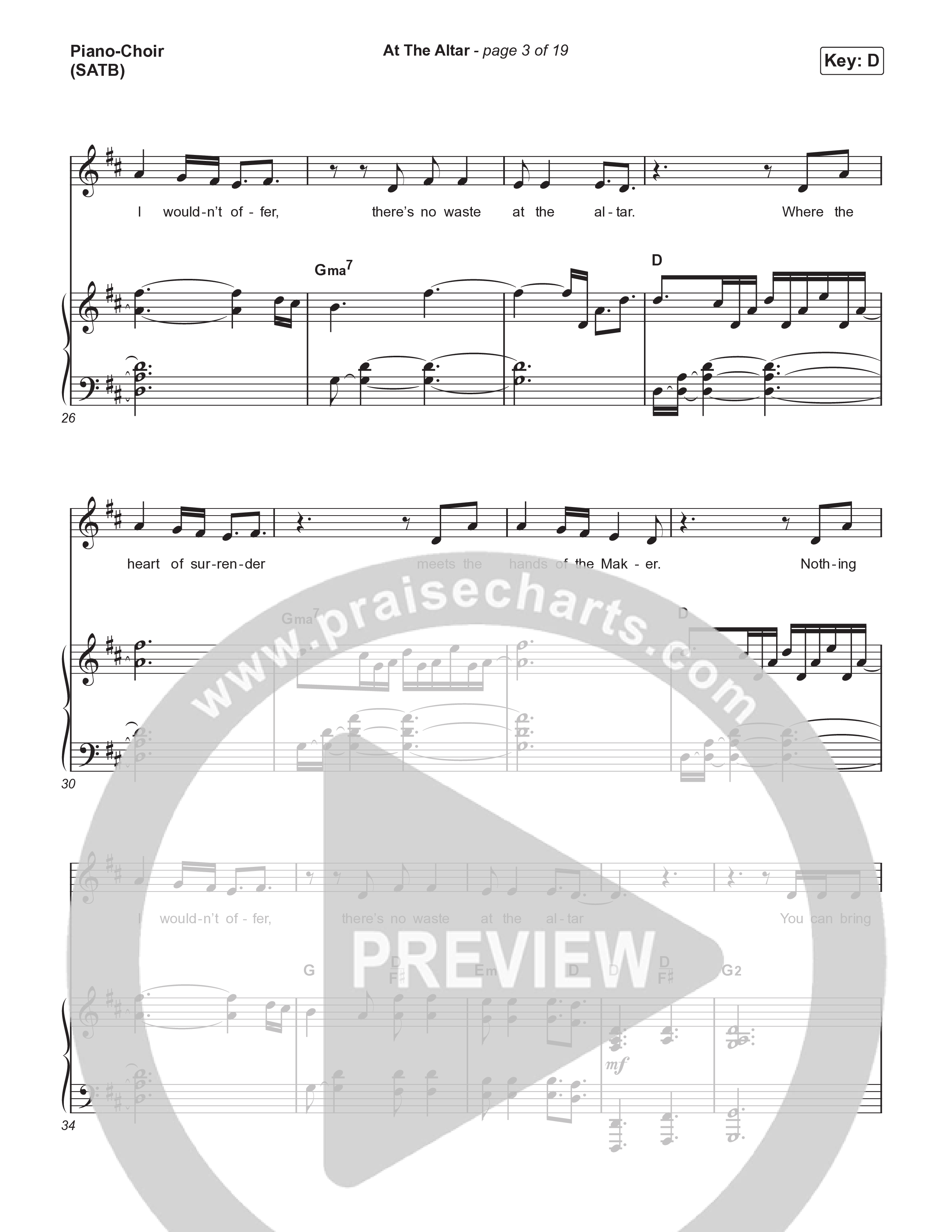 At The Altar (Choral Anthem SATB) Piano/Vocal (SATB) (ELEVATION RHYTHM / Abbie Gamboa / Tiffany Hudson / Arr. Luke Gambill)
