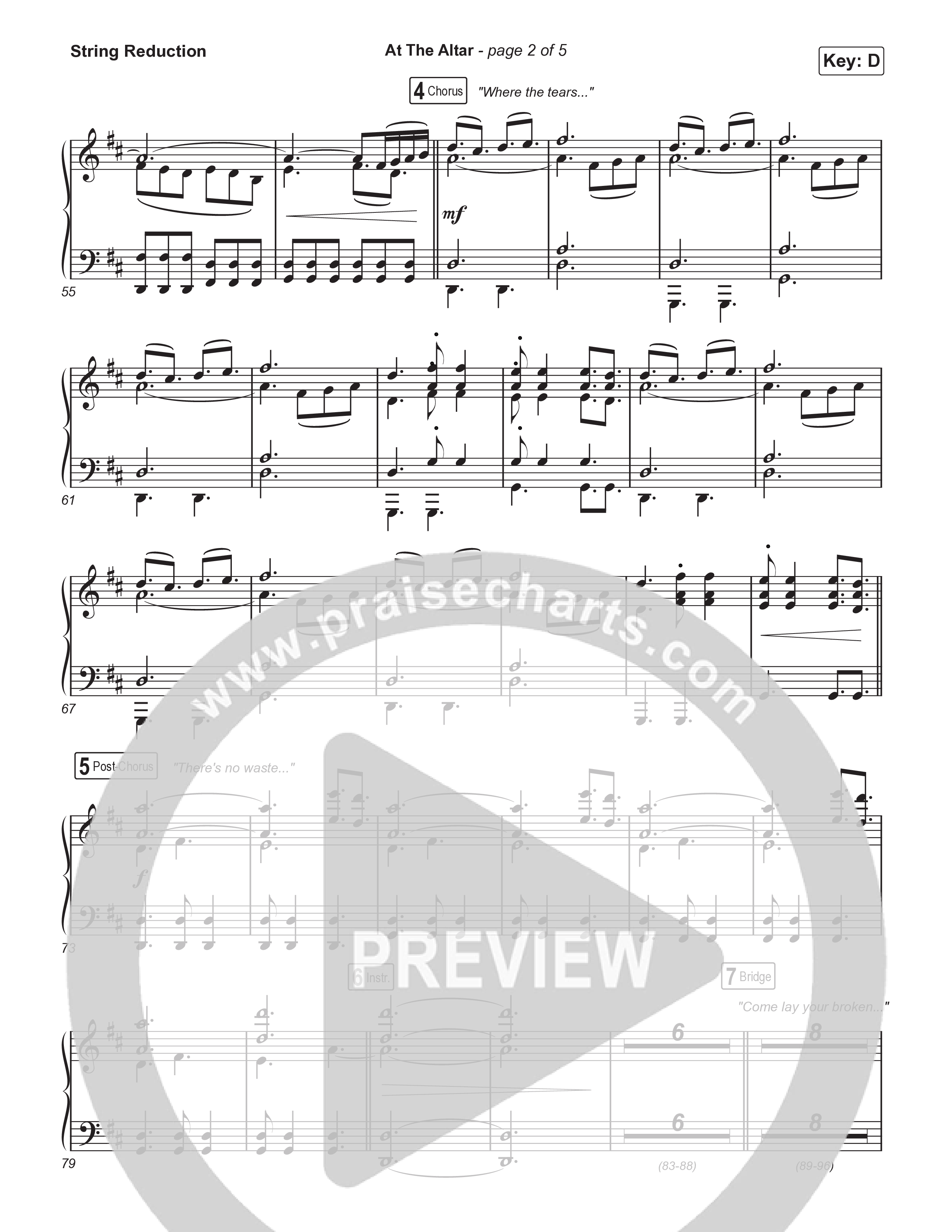 At The Altar (Choral Anthem SATB) String Reduction (ELEVATION RHYTHM / Abbie Gamboa / Tiffany Hudson / Arr. Luke Gambill)