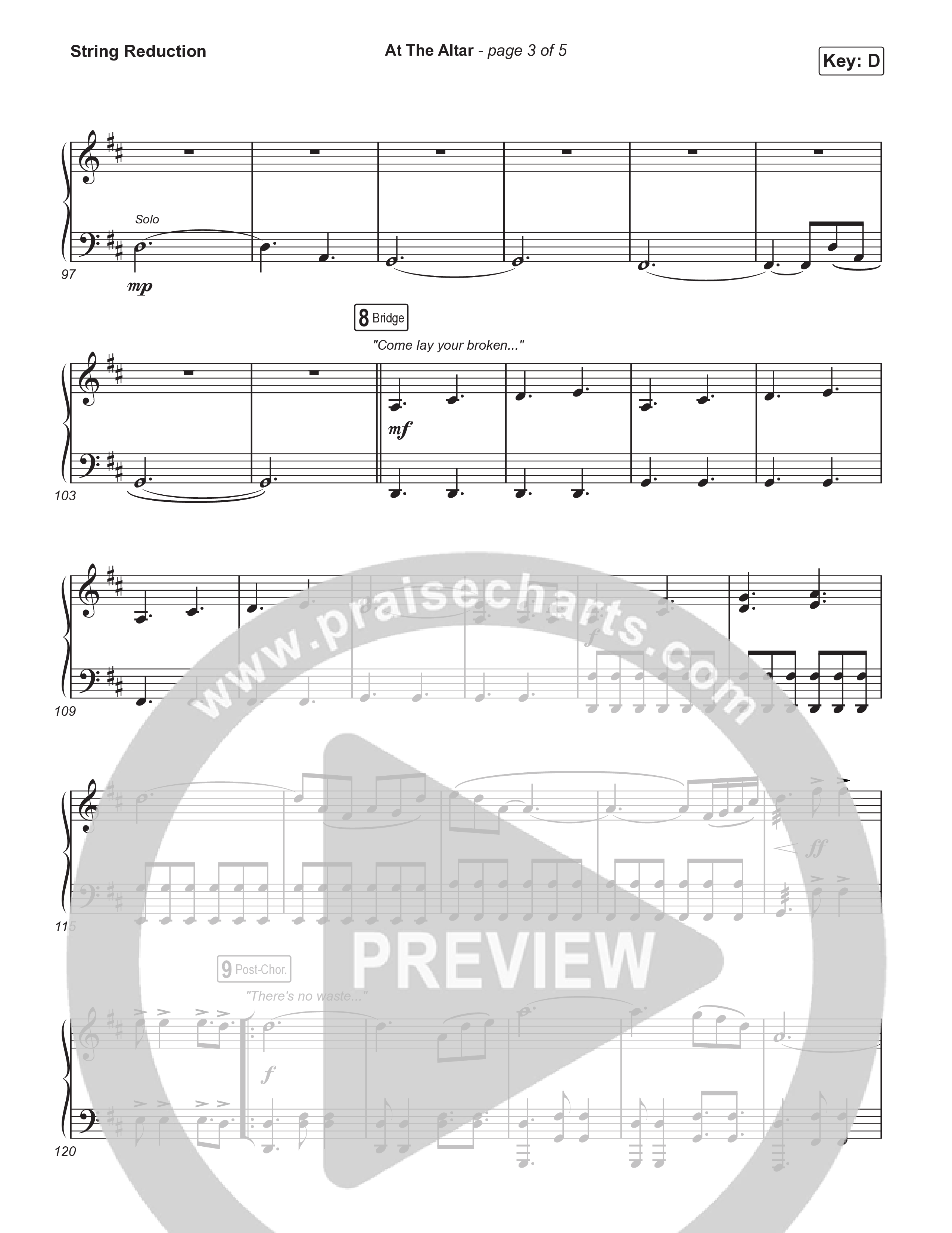 At The Altar (Choral Anthem SATB) String Reduction (ELEVATION RHYTHM / Abbie Gamboa / Tiffany Hudson / Arr. Luke Gambill)
