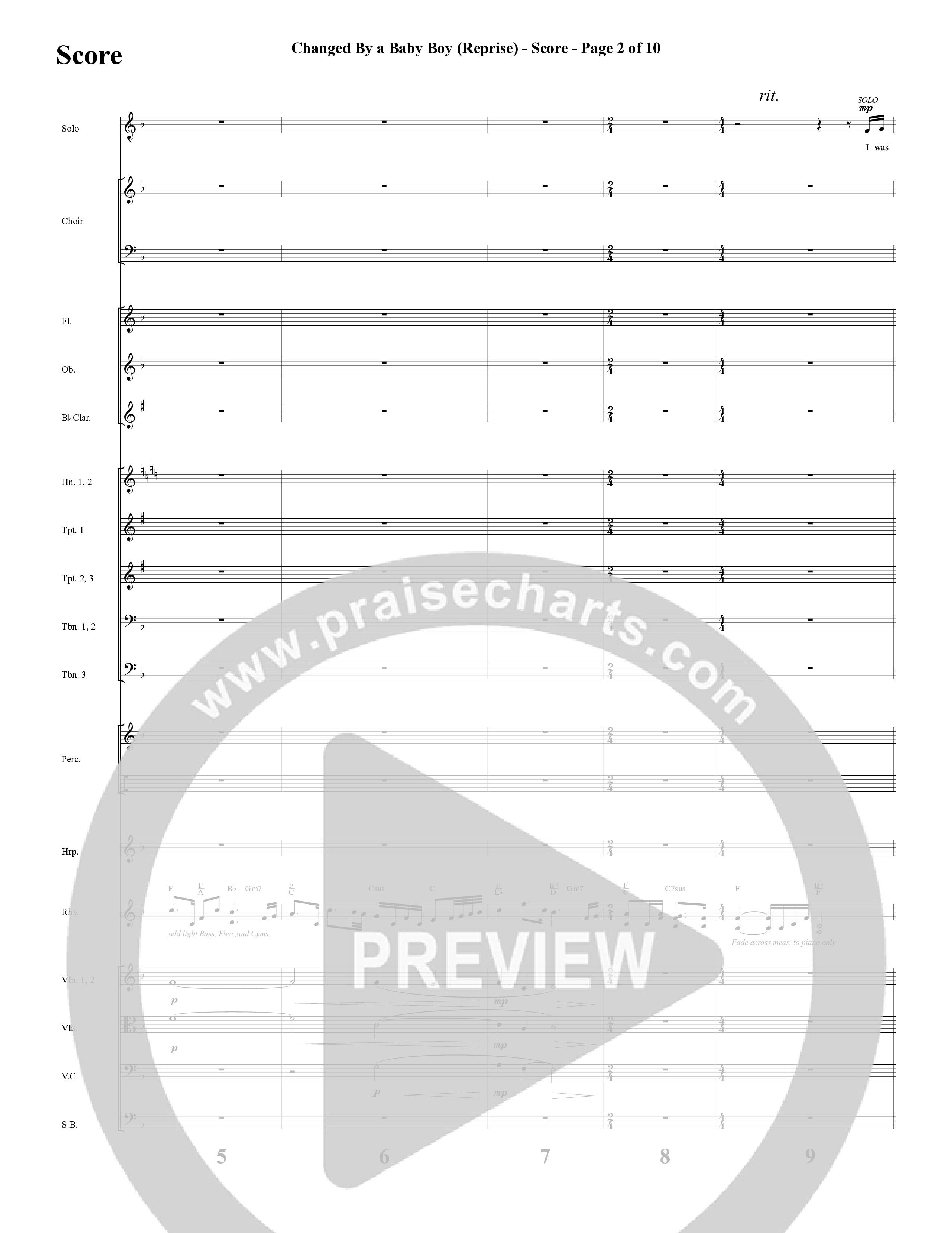 Changed By A Baby Boy (12 Song Choral Collection) Song 10 (Orchestration) (Word Music Choral / Arr. Lari Goss)