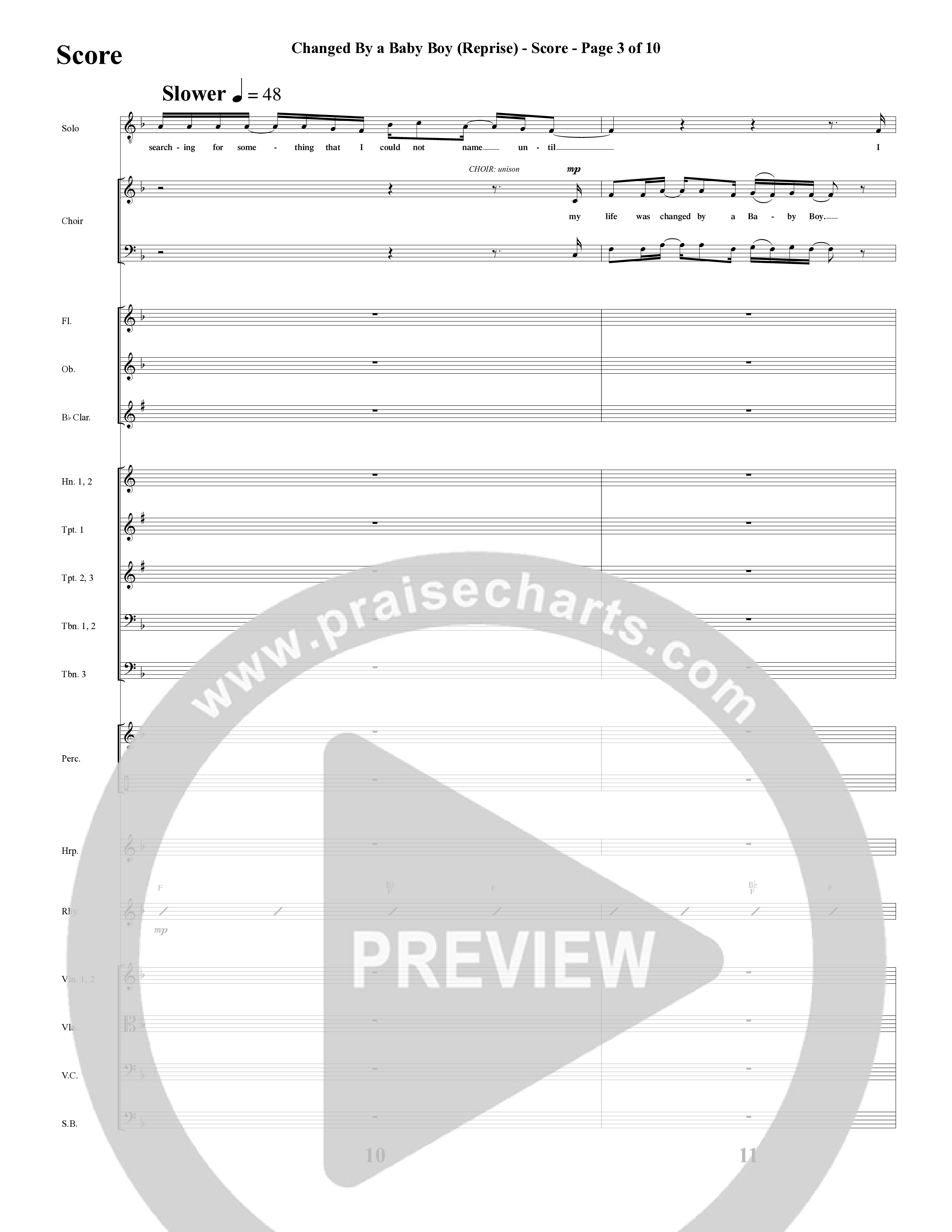 Changed By A Baby Boy (12 Song Choral Collection) Song 10 (Orchestration) (Word Music Choral / Arr. Lari Goss)