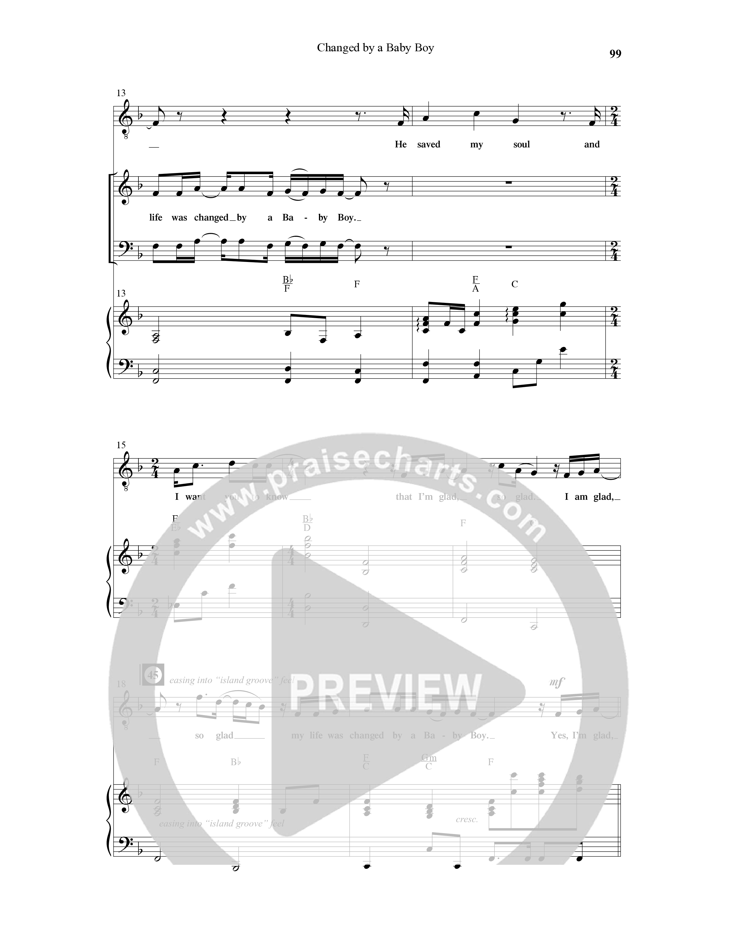 Changed By A Baby Boy (12 Song Choral Collection) Song 10 (Piano SATB) (Word Music Choral / Arr. Lari Goss)