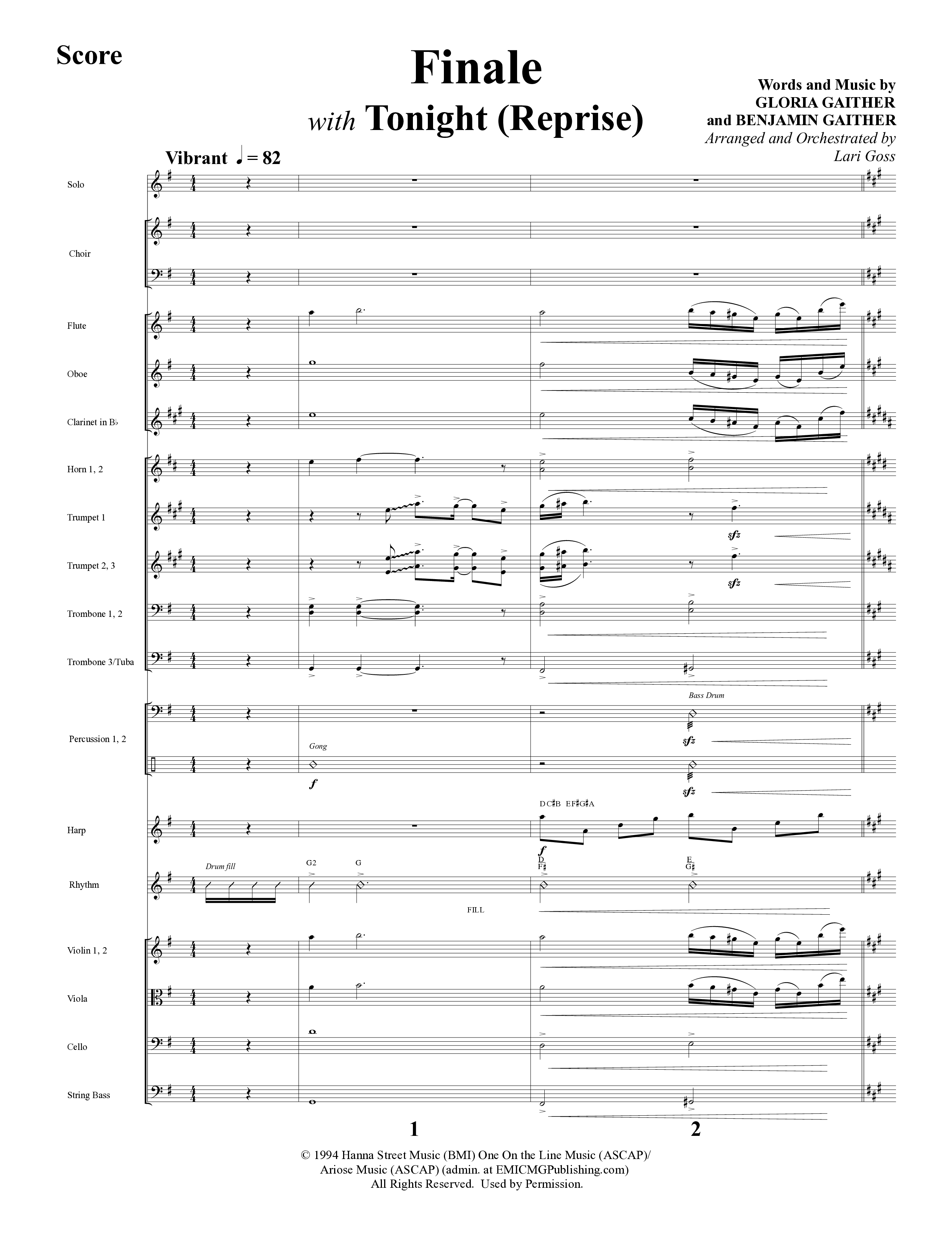 Changed By A Baby Boy (12 Song Choral Collection) Song 12 (Orchestration) (Word Music Choral / Arr. Lari Goss)