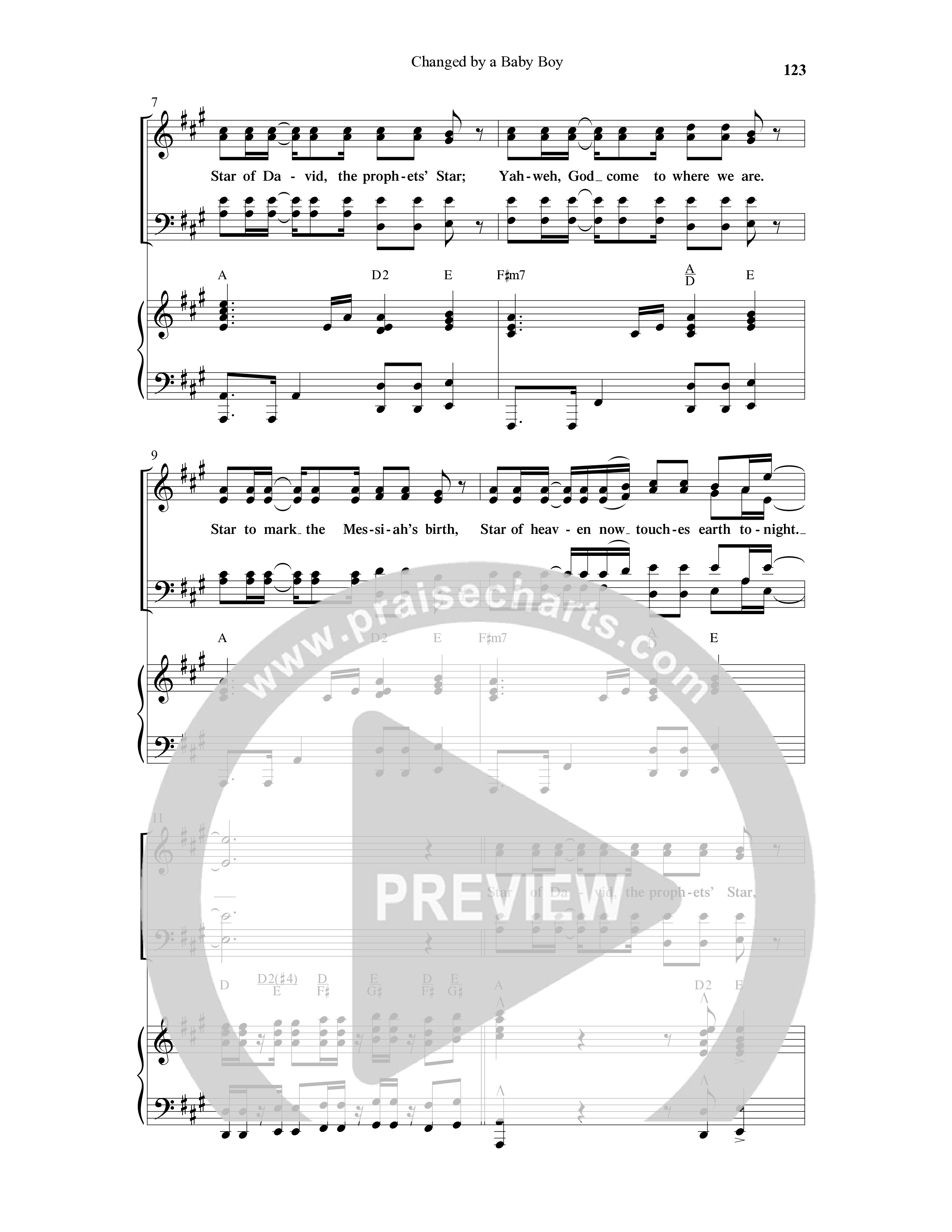 Changed By A Baby Boy (12 Song Choral Collection) Song 12 (Piano SATB) (Word Music Choral / Arr. Lari Goss)